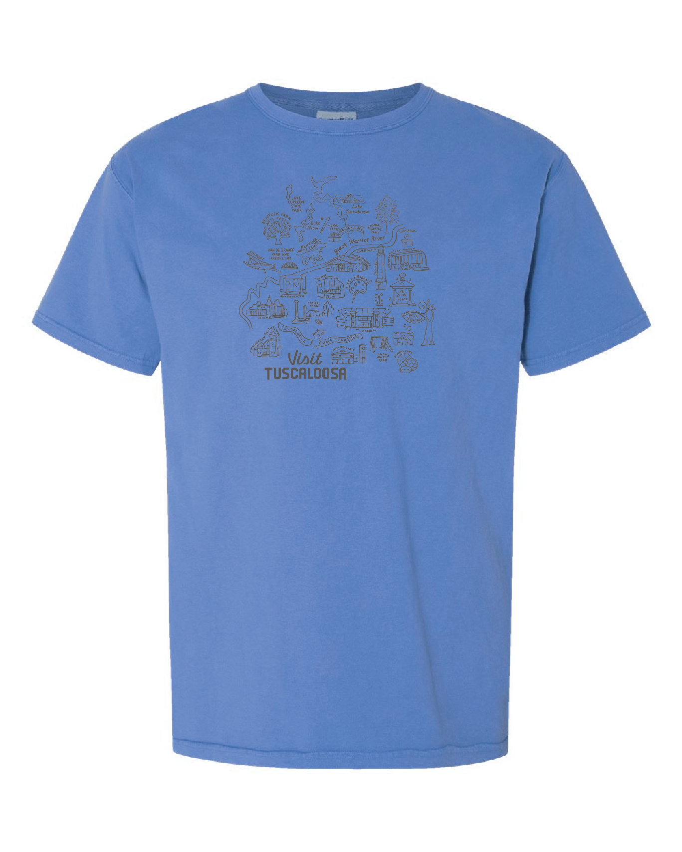 Visit Tuscaloosa: Map Tee
