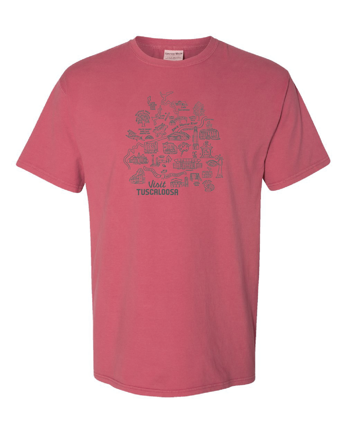 Visit Tuscaloosa: Map Tee