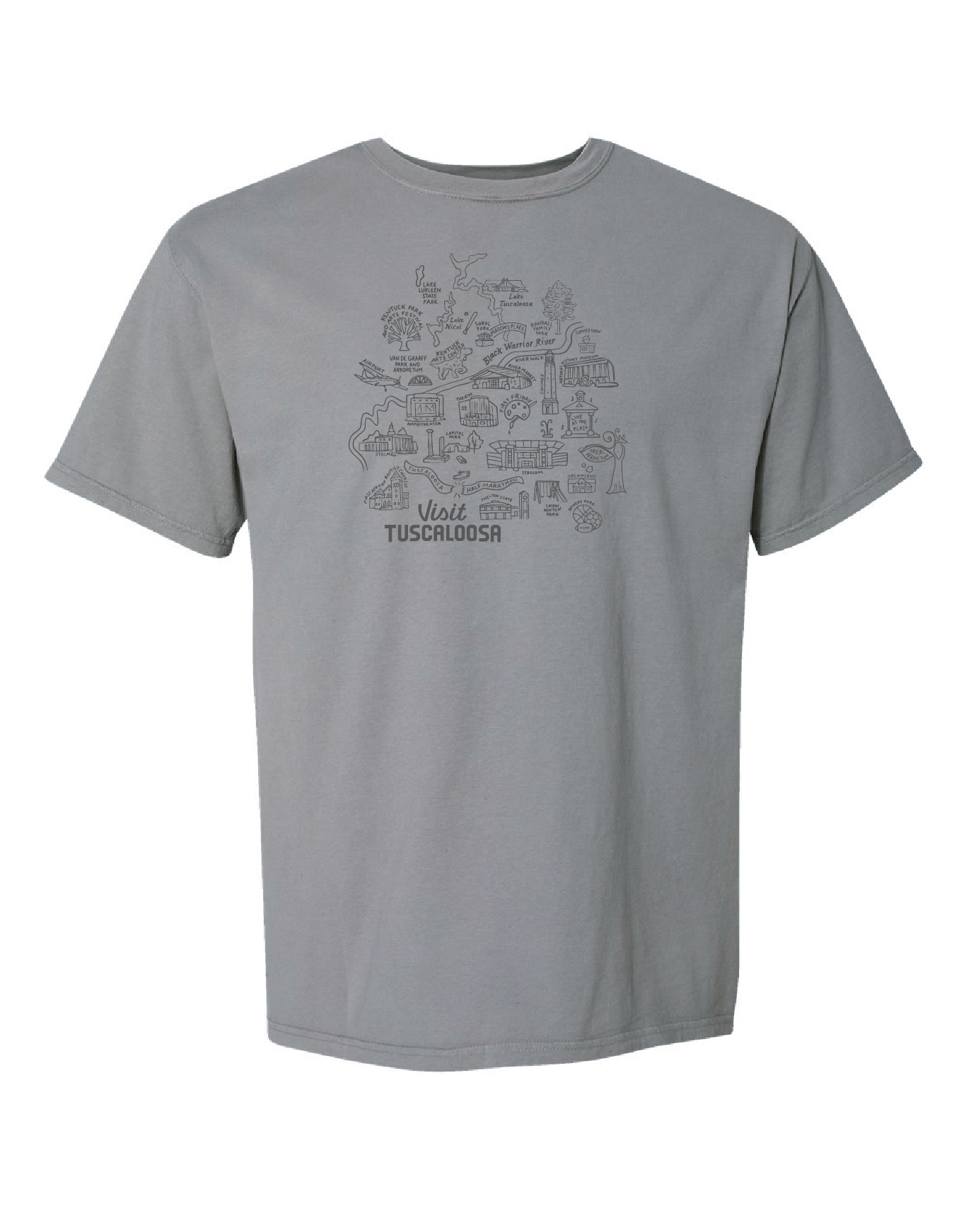 Visit Tuscaloosa: Map Tee
