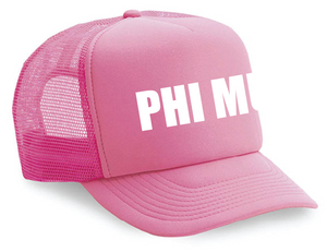 Phi Mu Neon Hats
