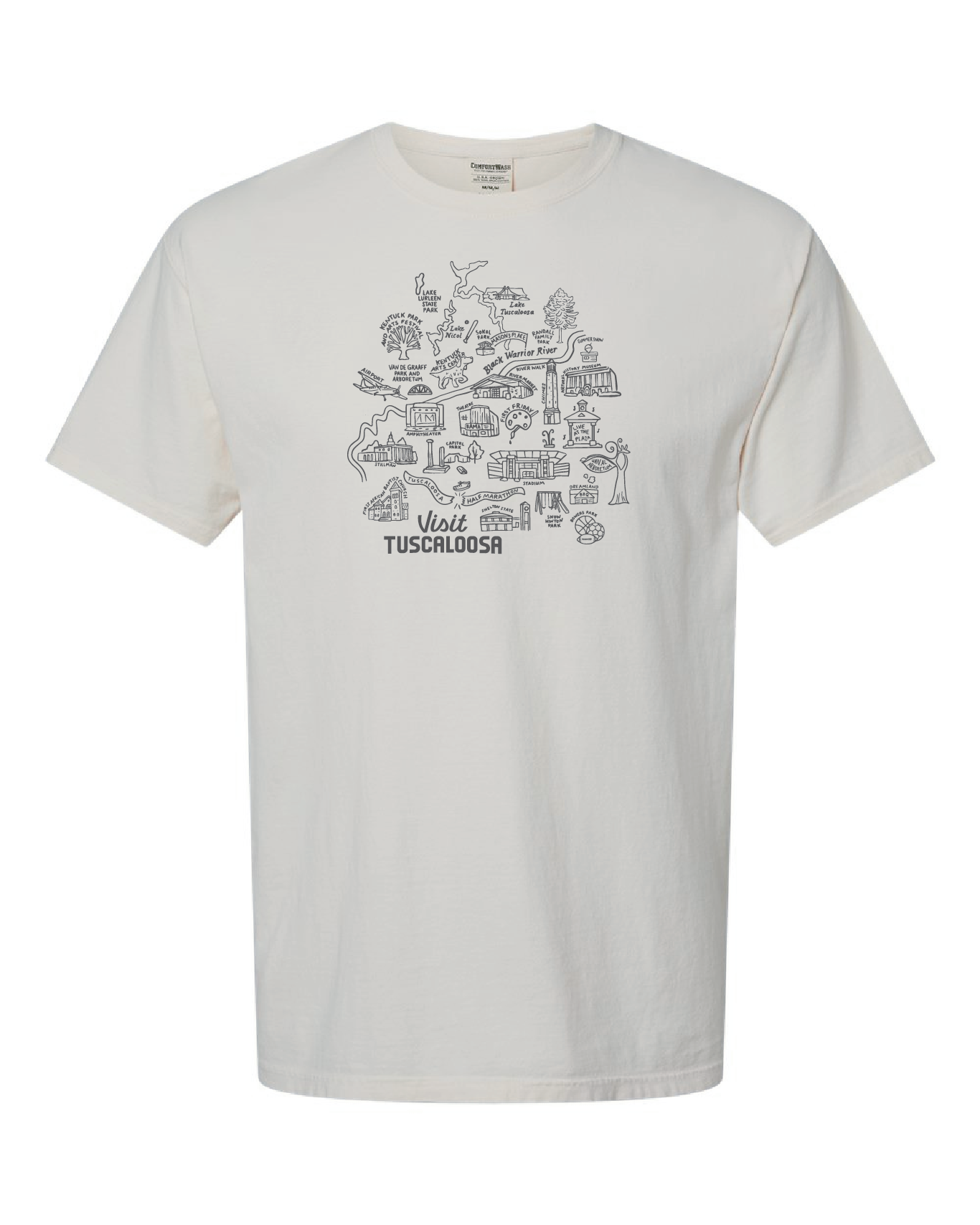 Visit Tuscaloosa: Map Tee