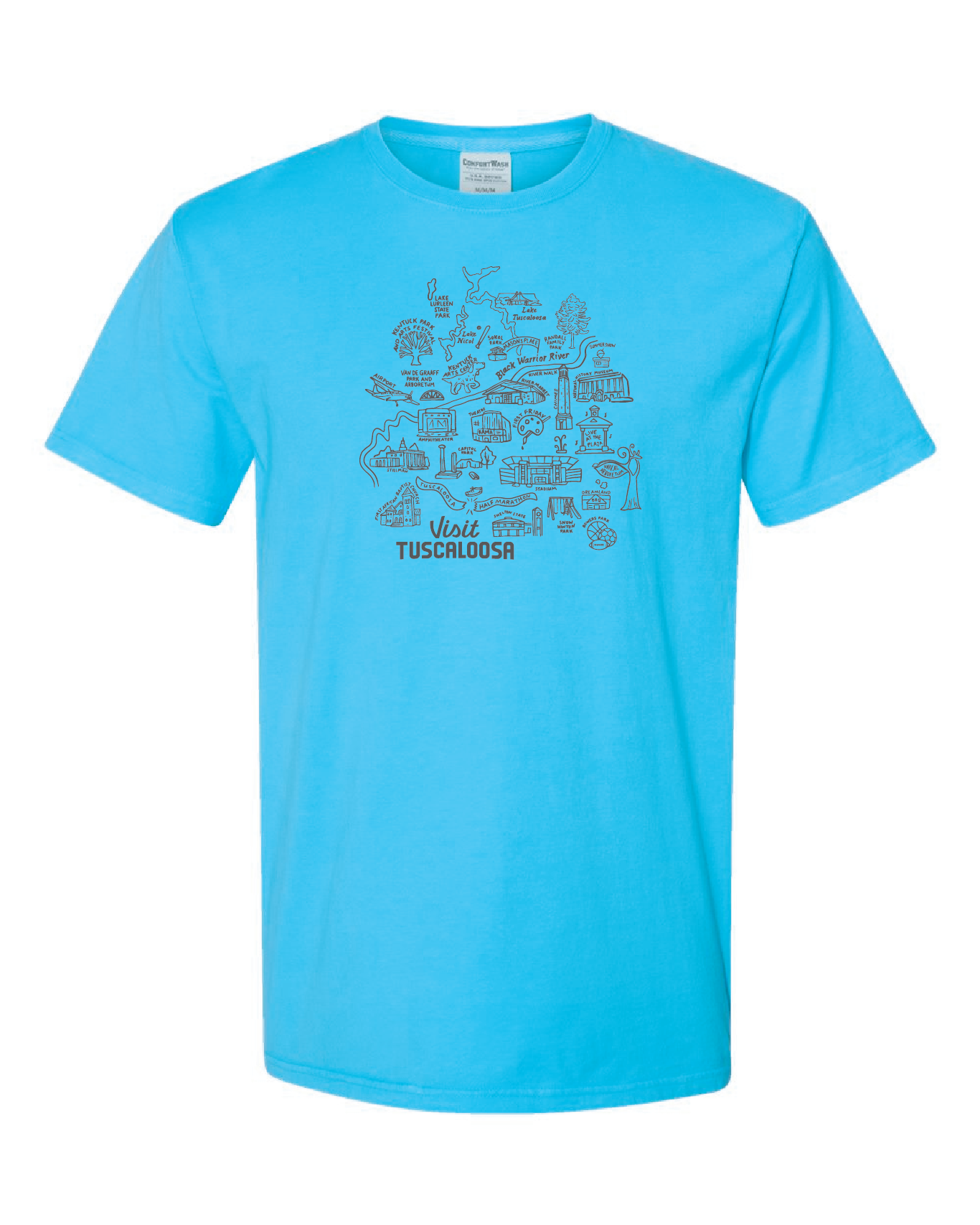 Visit Tuscaloosa: Map Tee