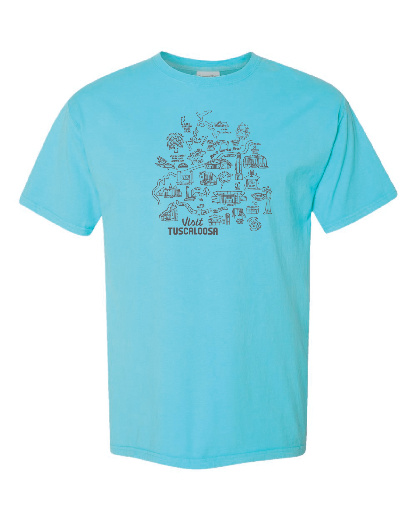 Visit Tuscaloosa: Map Tee