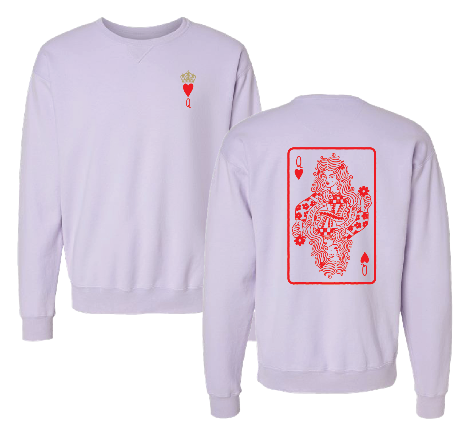 Queen of hearts Crewneck