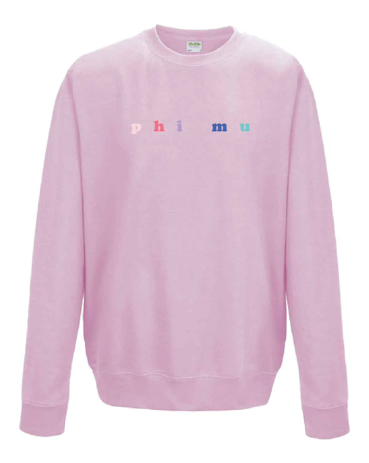 WS -Phi Mu Bubble Rnb Emb Crew (min qty 6) $28 / $65
