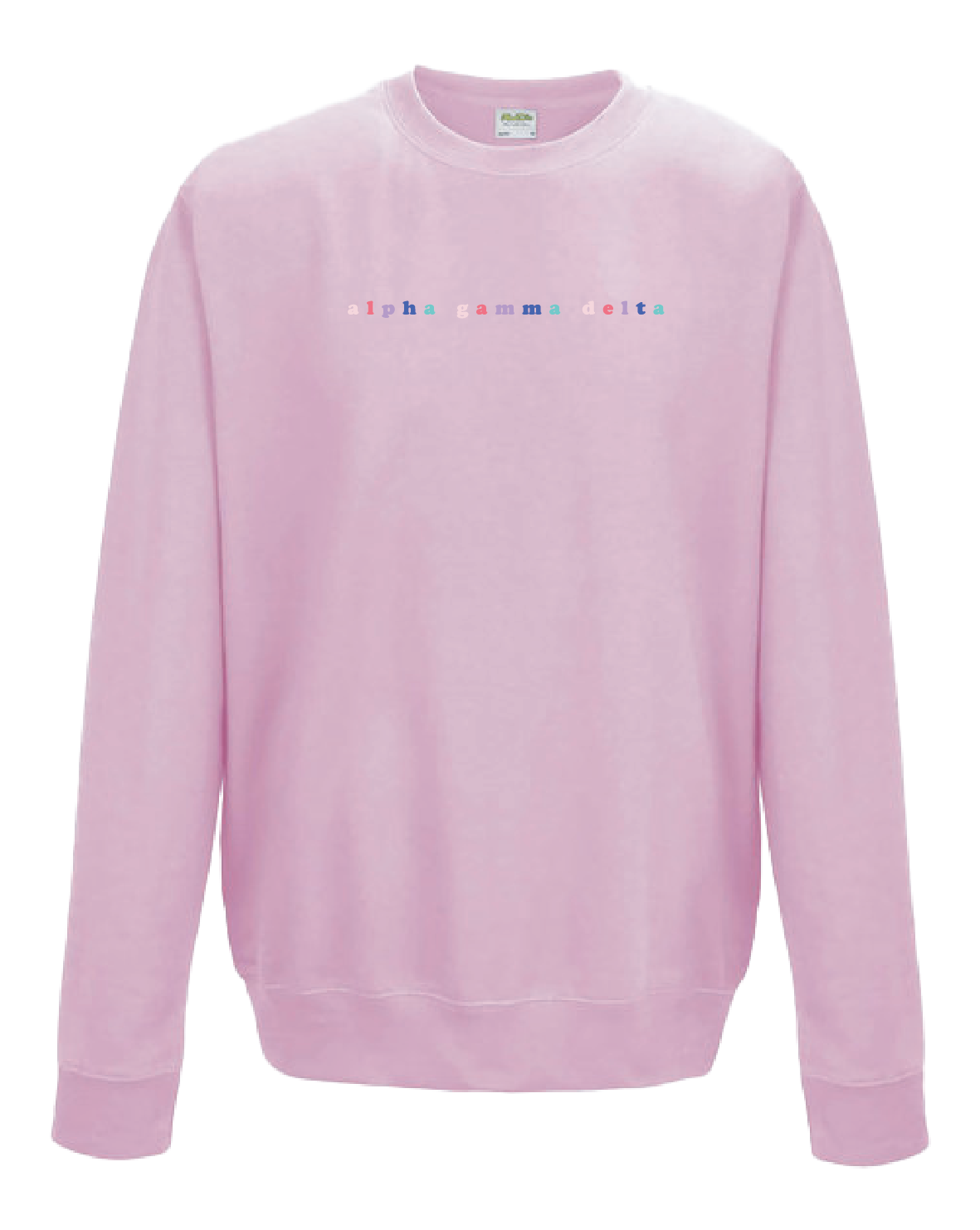 WS - Alpha Gamma Delta Bubble Rnb Emb Crew (min qty 6) $28 / $65