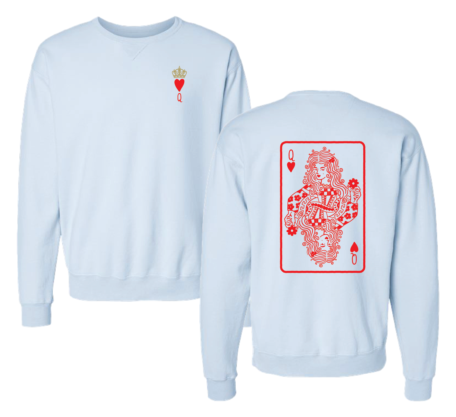 Queen of hearts Crewneck