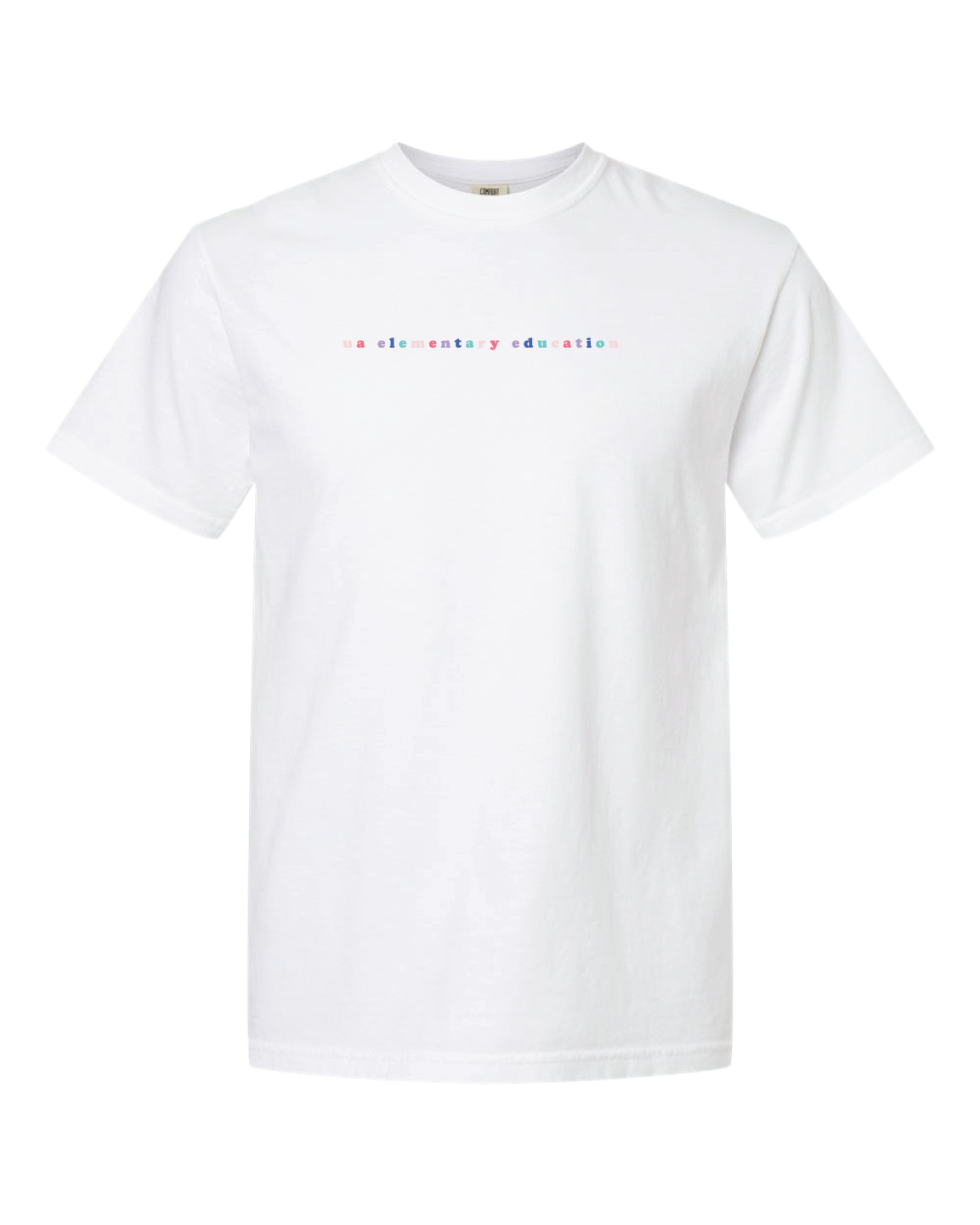 UA Elementary Education Multicolor Bubble Tee