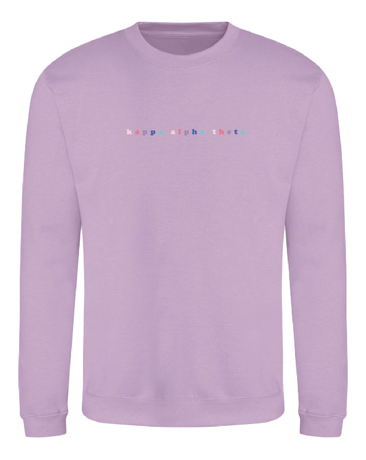 WS -Kappa Alpha Theta Bubble Rnb Emb Crew (min qty 6) $28 / $65