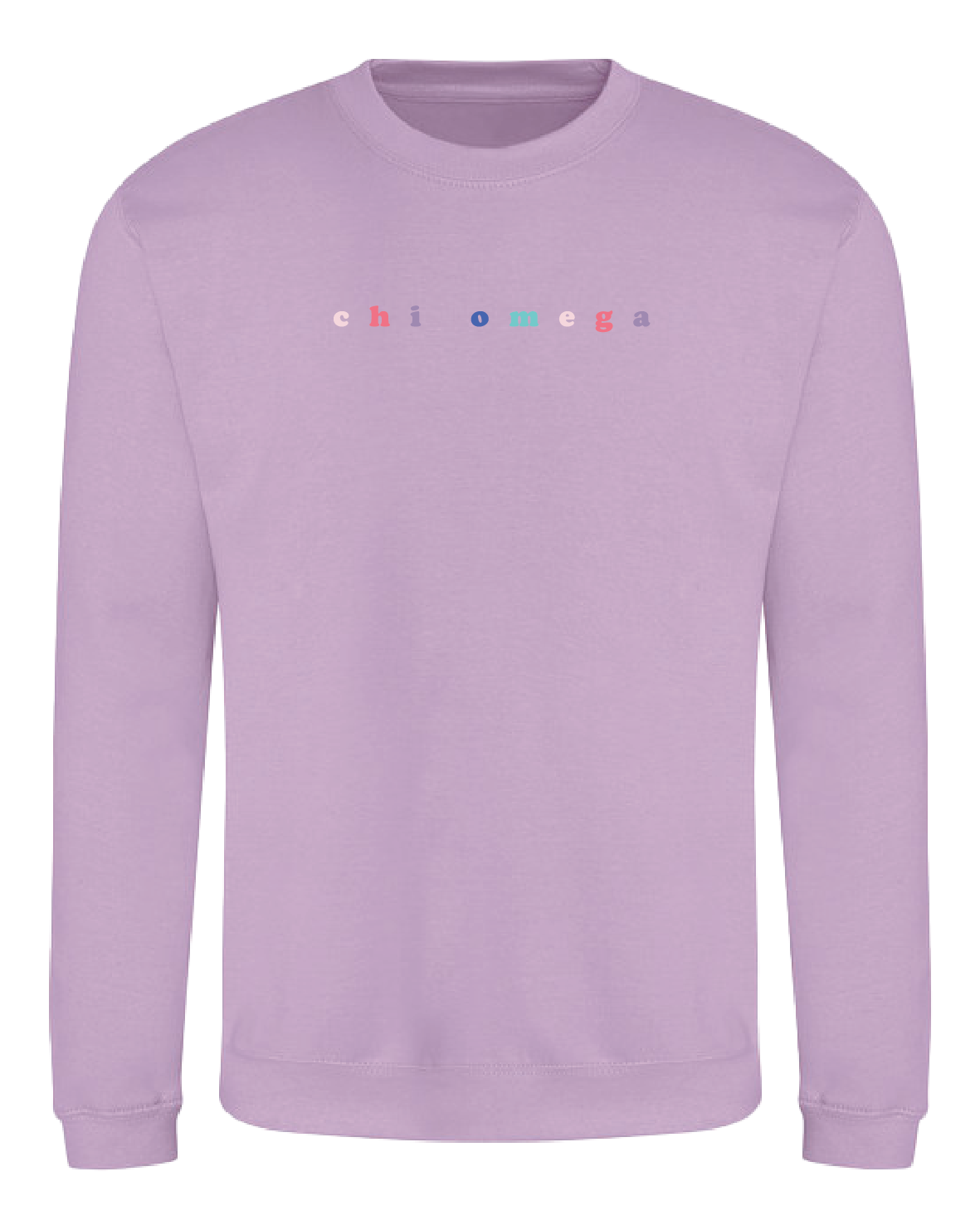 WS - Chi Omega Bubble Rnb Emb Crew (min qty 6) $28 / $65