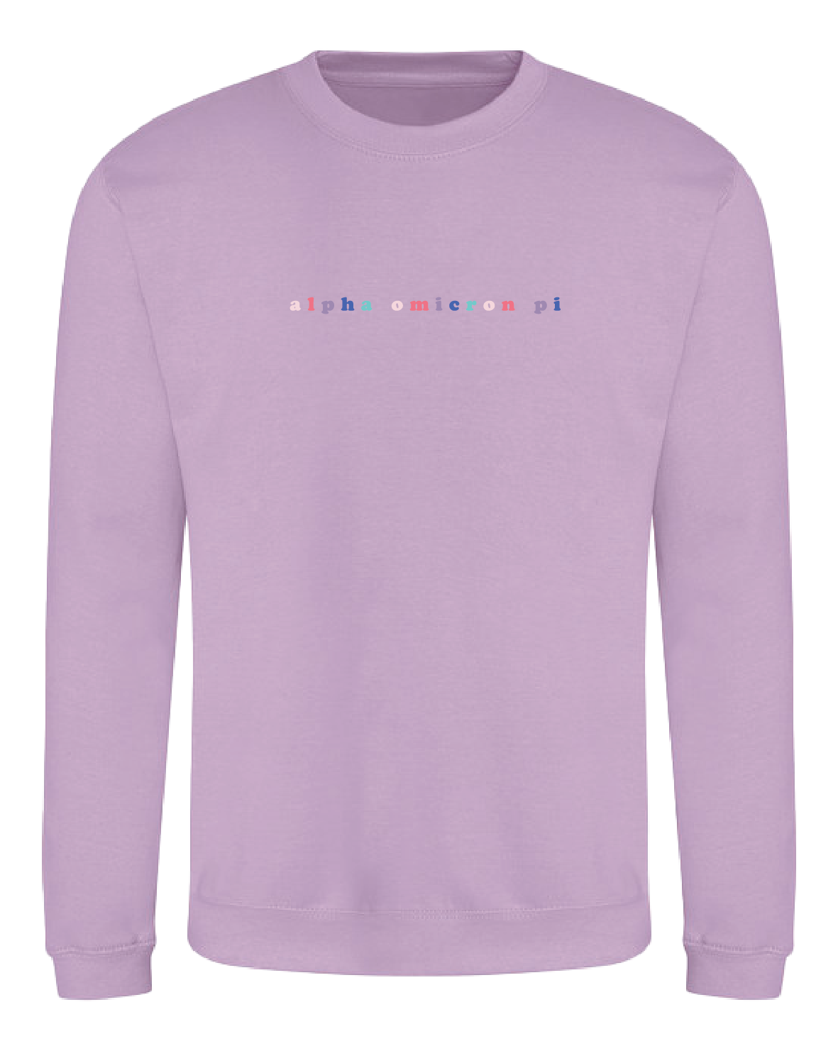 WS - Alpha Omicron Pi Bubble Rnb Emb Crew (min qty 6) $28 / $65