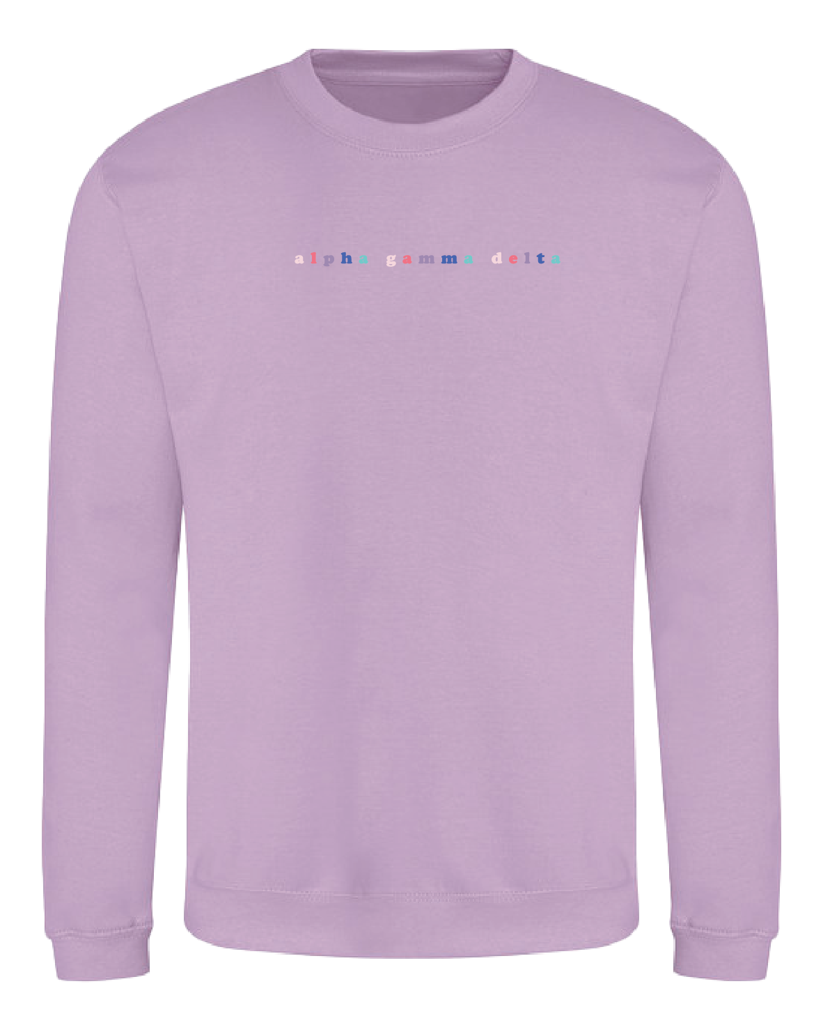 WS - Alpha Gamma Delta Bubble Rnb Emb Crew (min qty 6) $28 / $65
