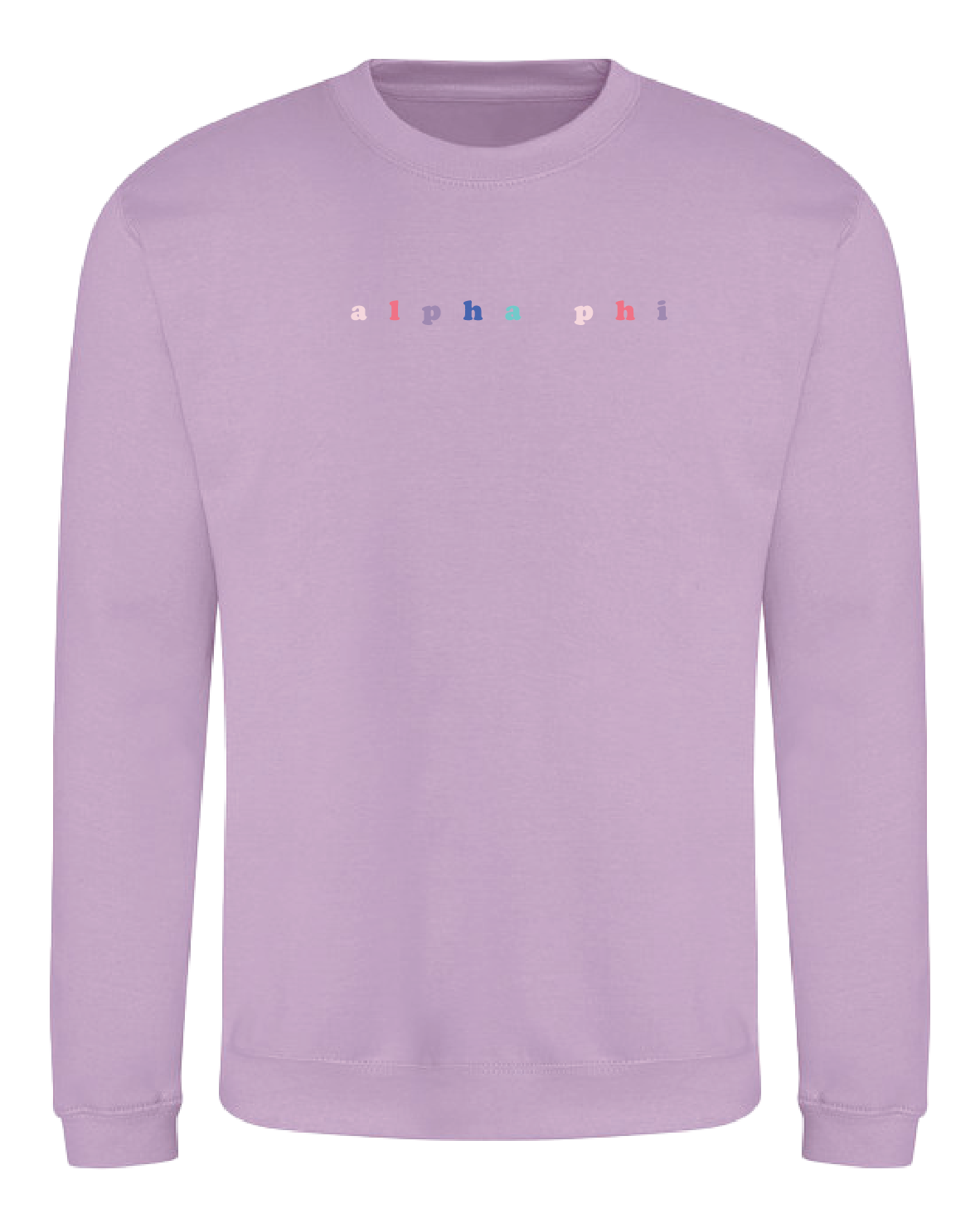 WS - Alpha Phi Bubble Rnb Emb Crew (min qty 6) $28 / $65