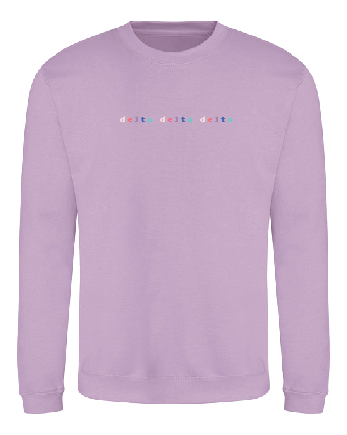 WS - Delta Delta Delta Bubble Rnb Emb Crew (min qty 6) $28 / $65