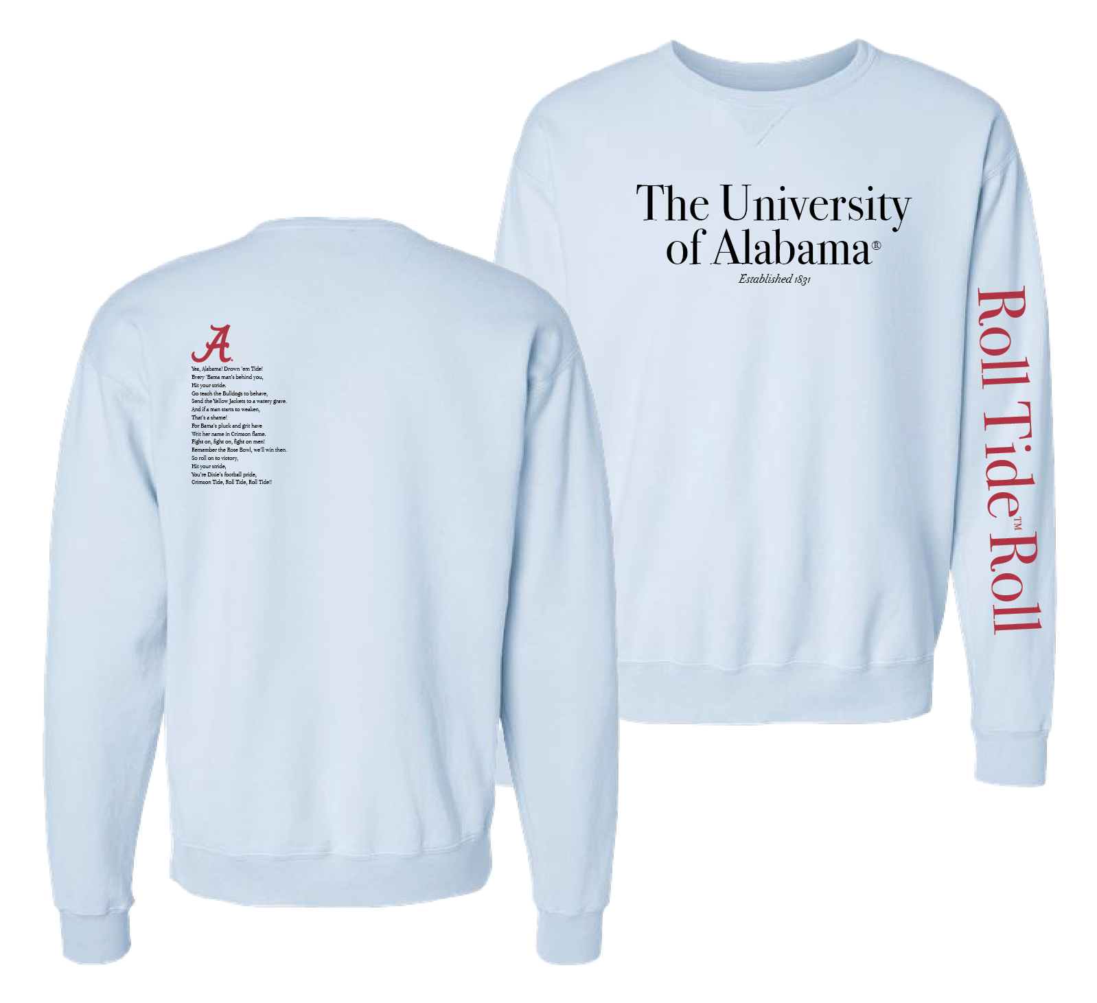 University of Alabama Fight Song Fleece Tops