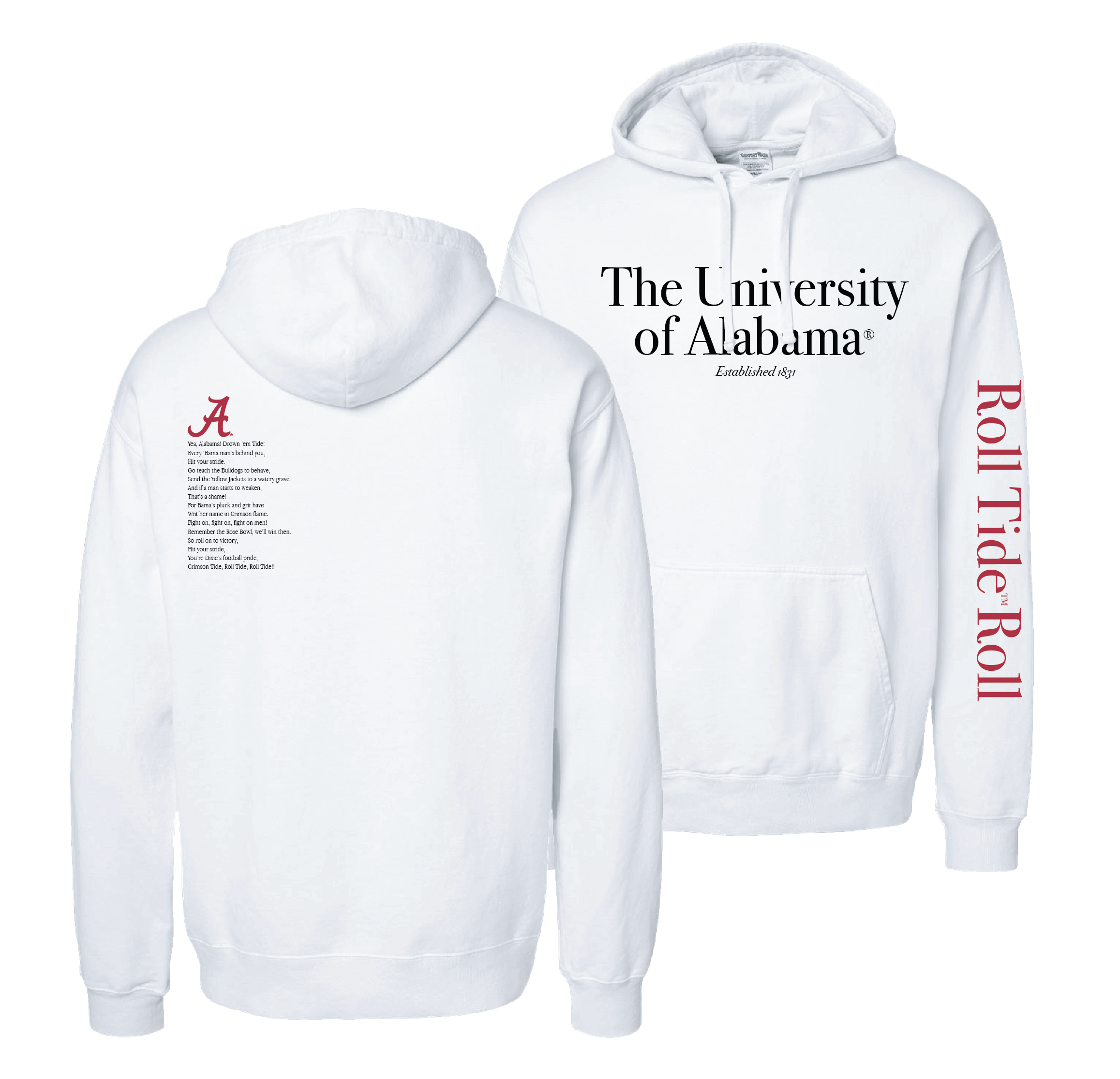 University of Alabama Fight Song Fleece Tops