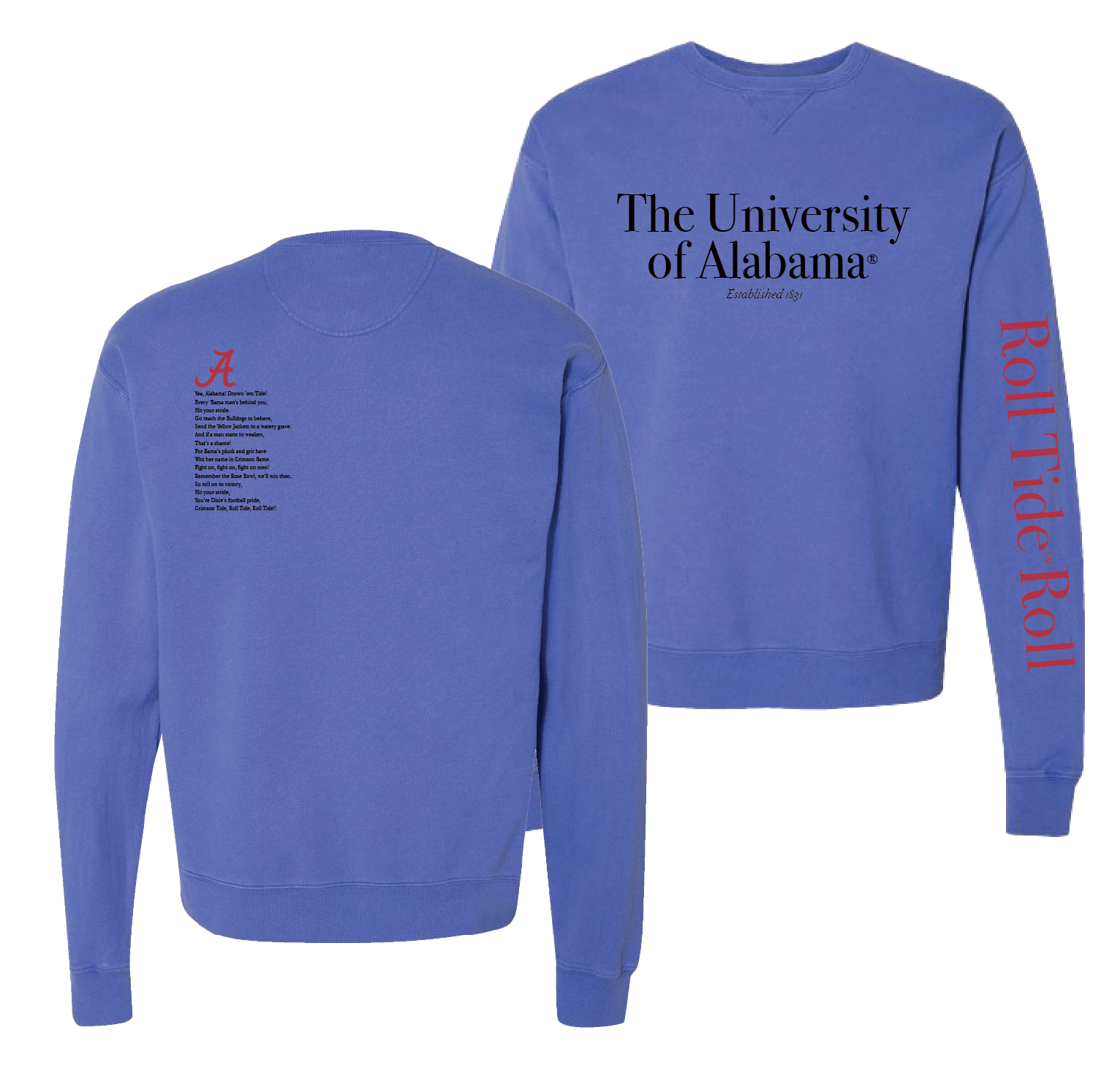 University of Alabama Fight Song Fleece Tops