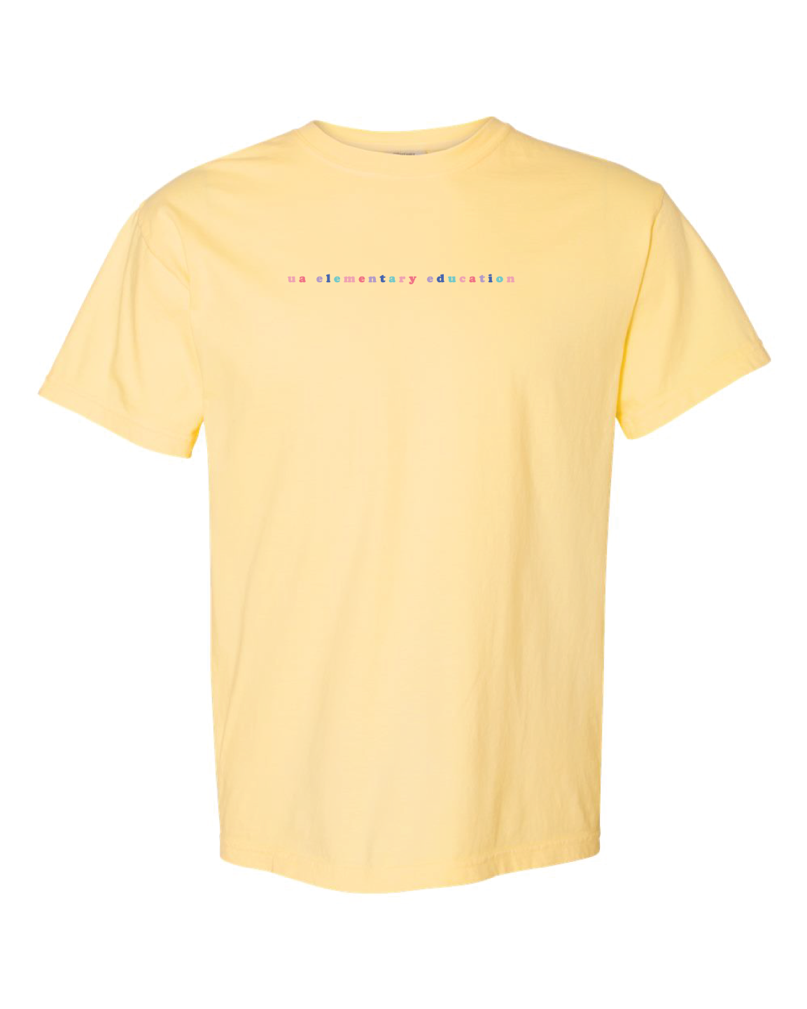 UA Elementary Education Multicolor Bubble Tee