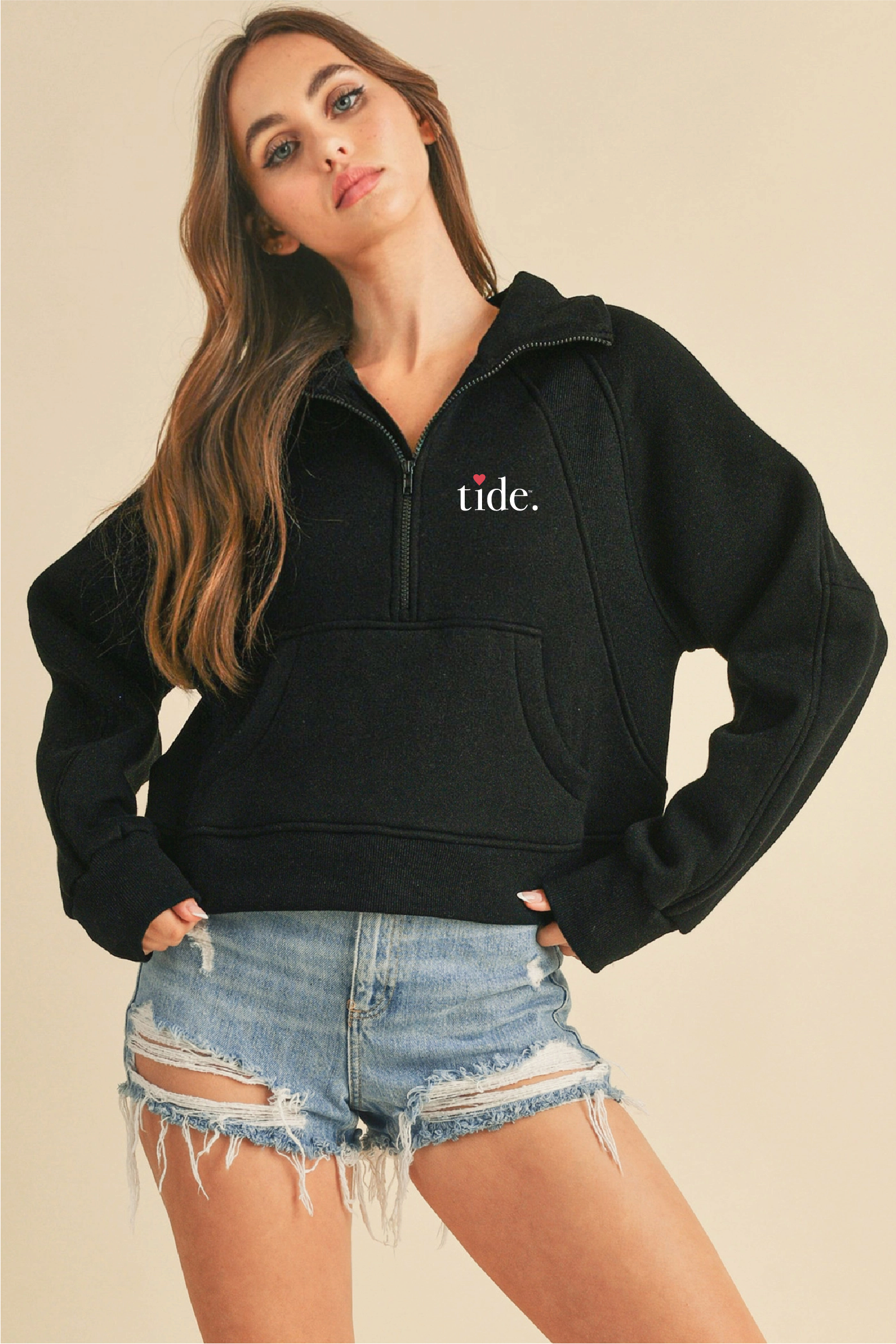 Embroidered Tide Heart Scuba