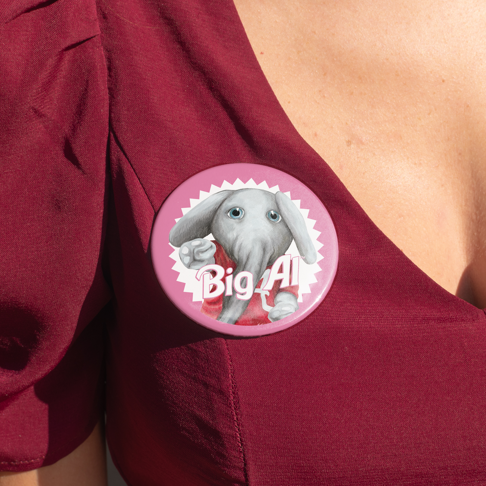 Big AL Barbie Button