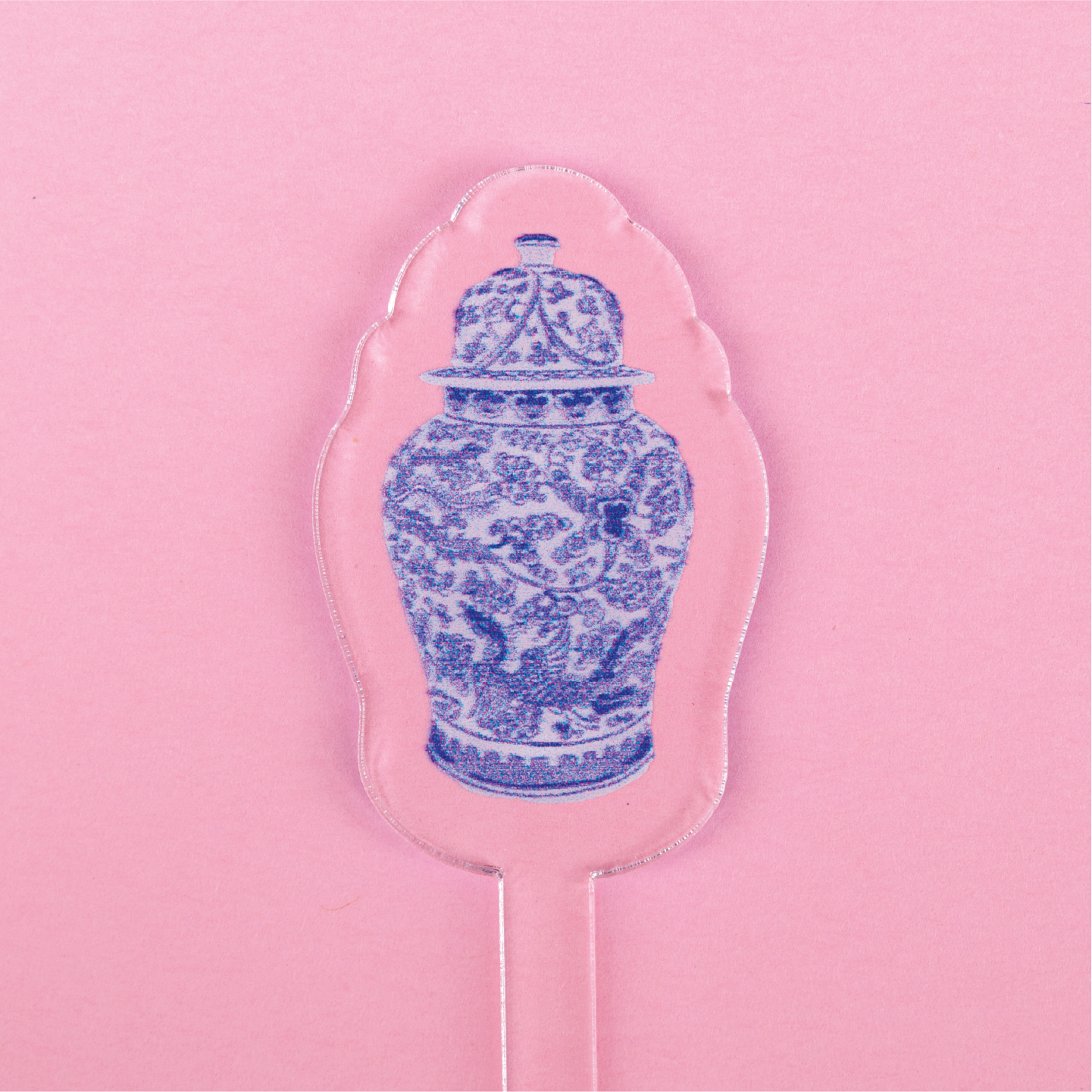 WS - Blue Vase Acrylic Stir Stick