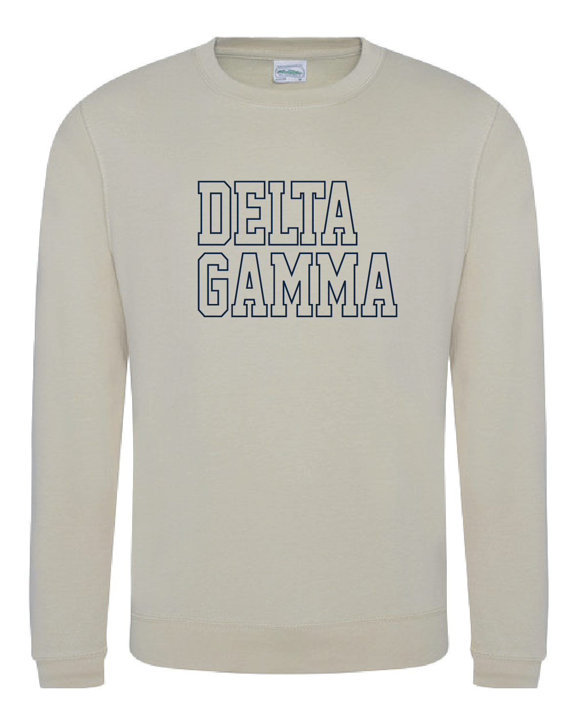WS - Delta Gamma Block Crewneck (min qty 6) $32 / $70