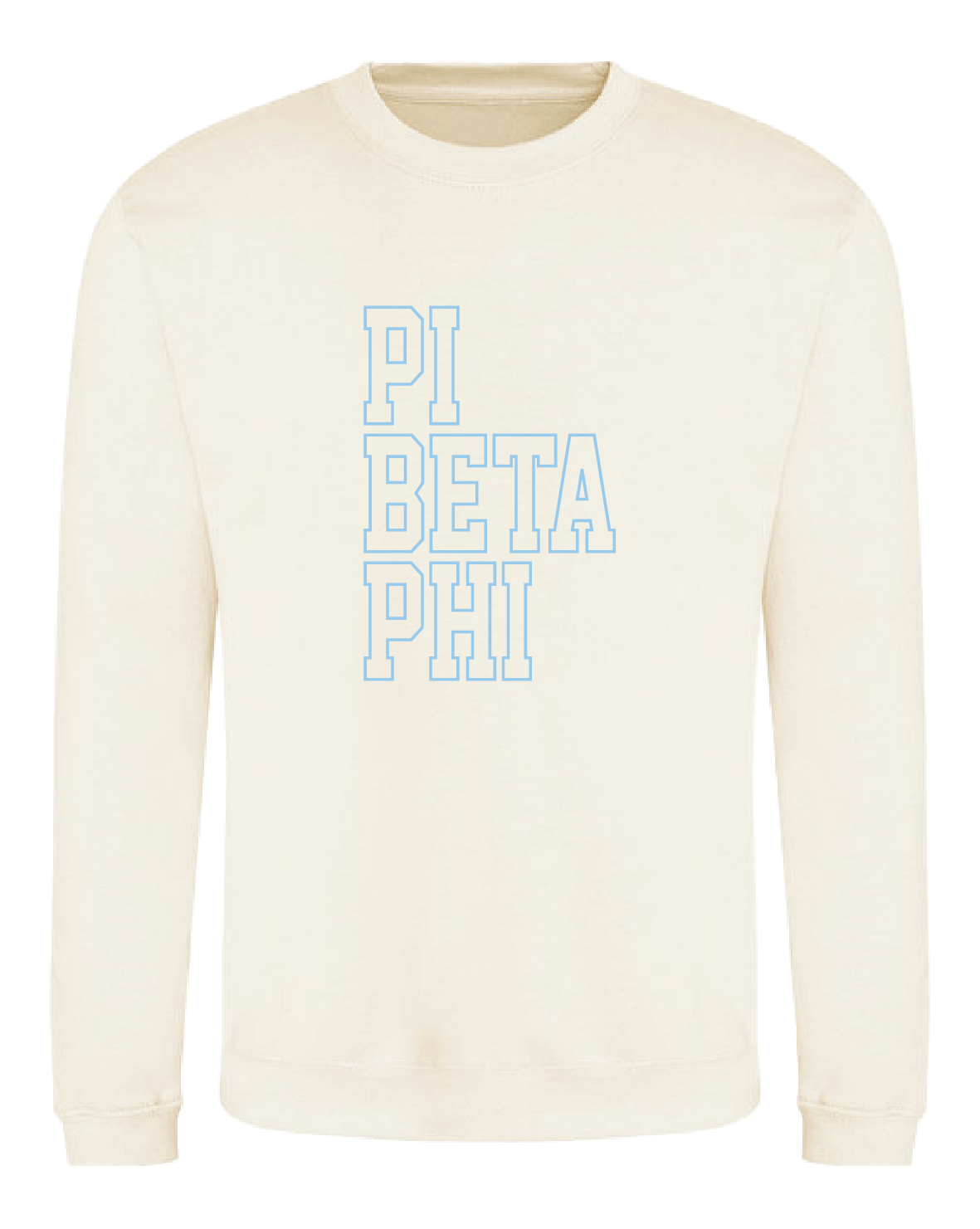 WS - Pi Beta Phi Block Crewneck (min qty 6) $32 / $70