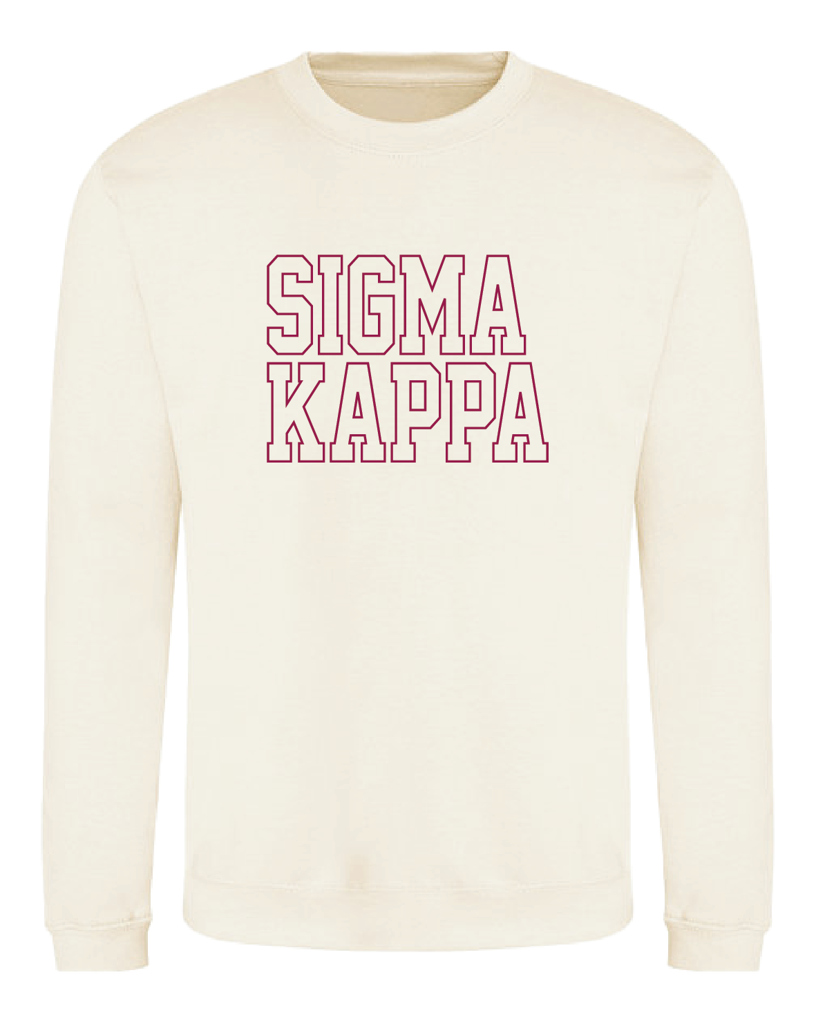 WS - Sigma Kappa Block Crewneck (min qty 6) $32 / $70