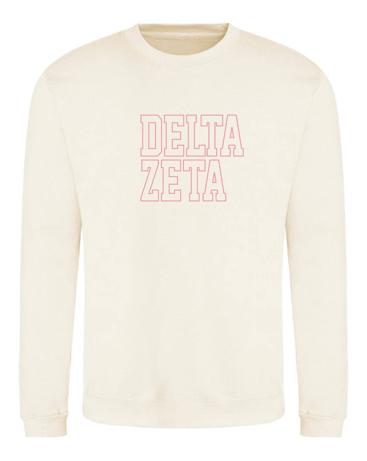 WS - Delta Zeta Block Crewneck (min qty 6) $32 / $70