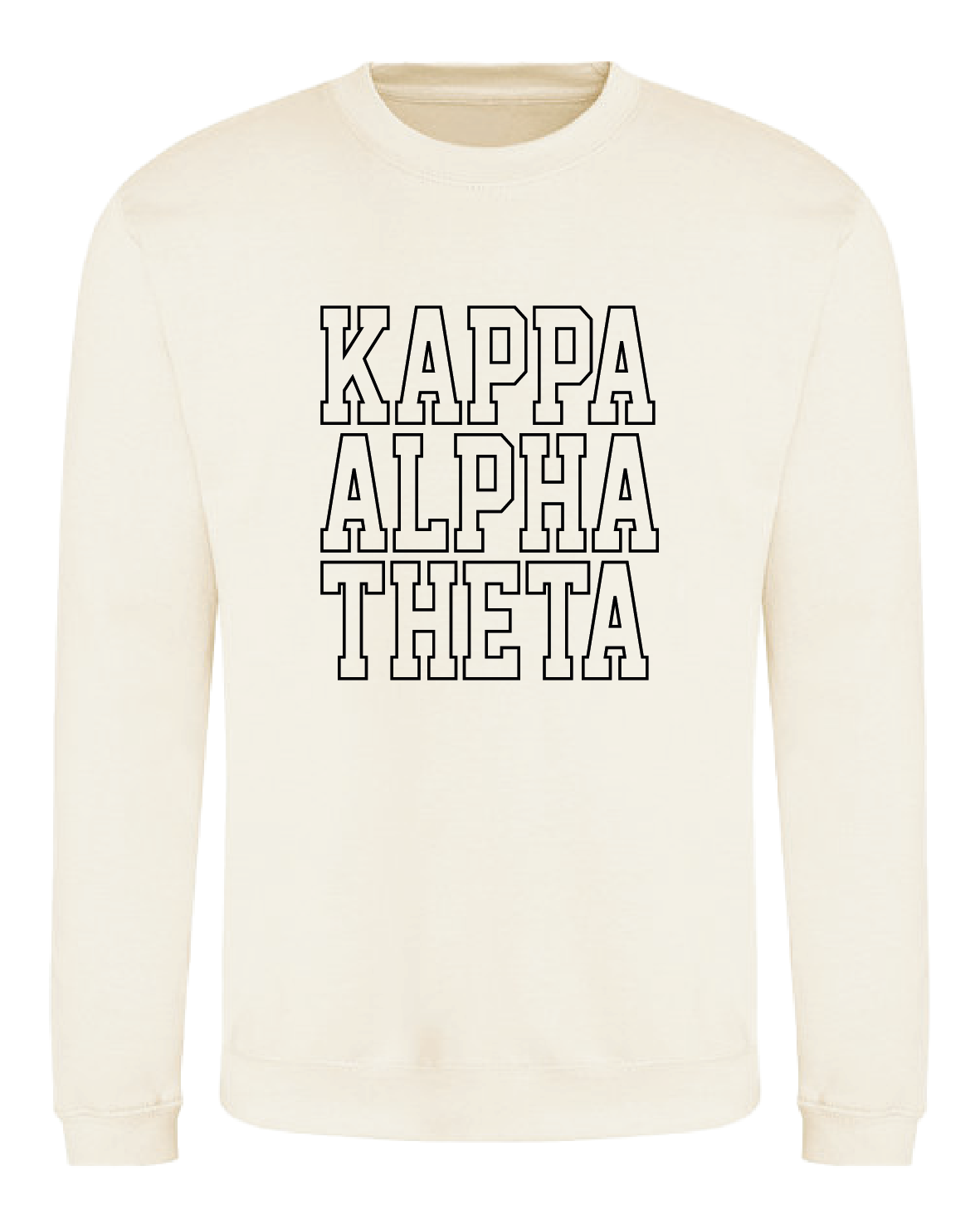 WS - Kappa Alpha Theta Block Crewneck (min qty 6) $32 / $70