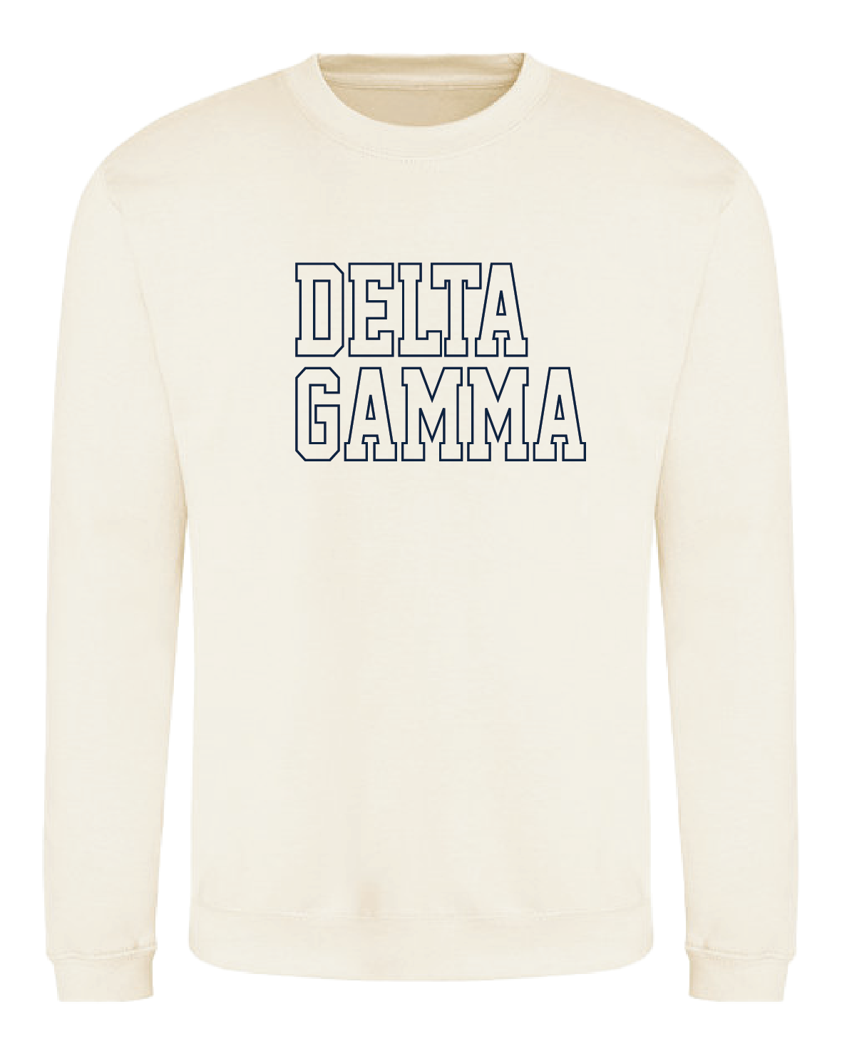 WS - Delta Gamma Block Crewneck (min qty 6) $32 / $70
