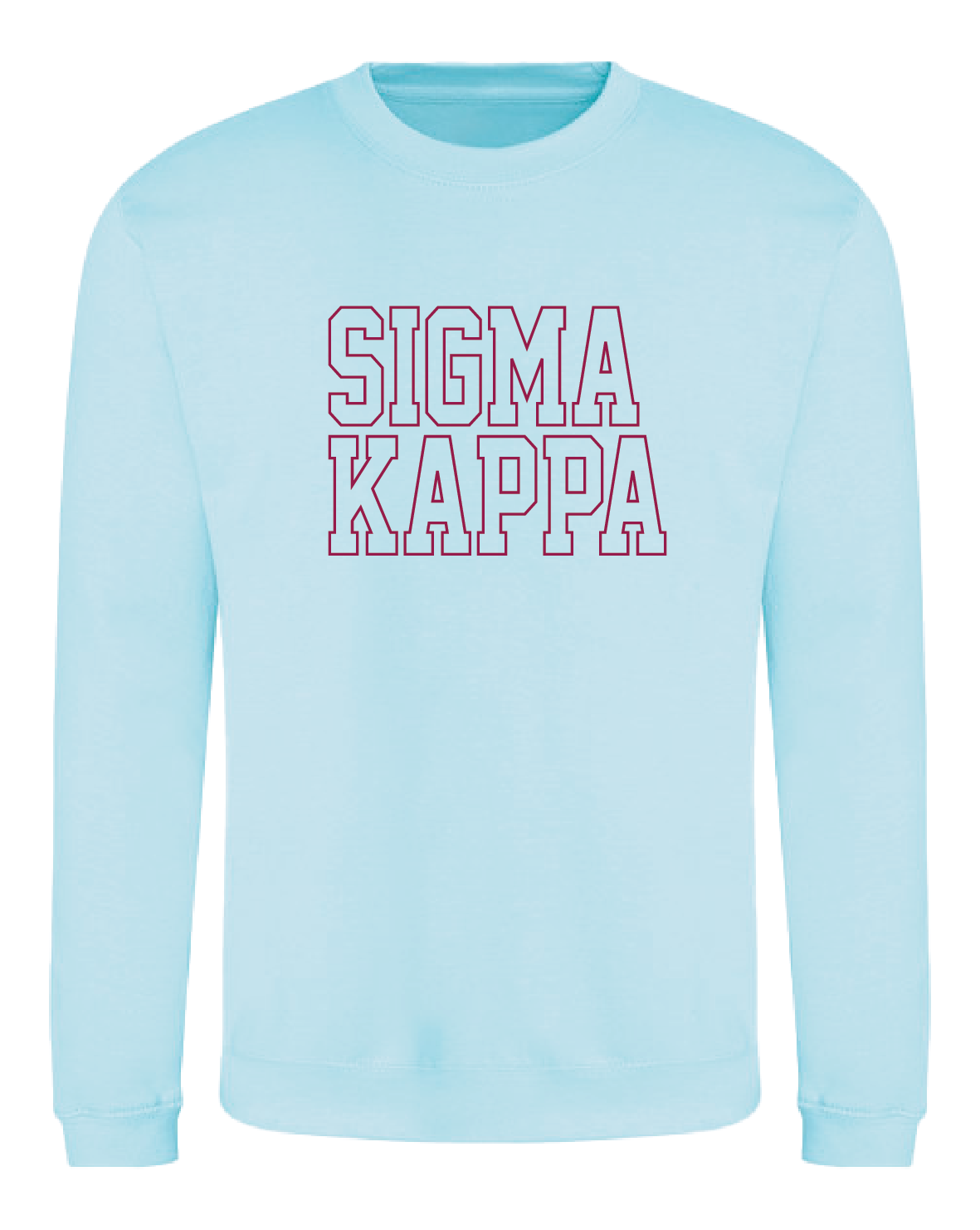 WS - Sigma Kappa Block Crewneck (min qty 6) $32 / $70