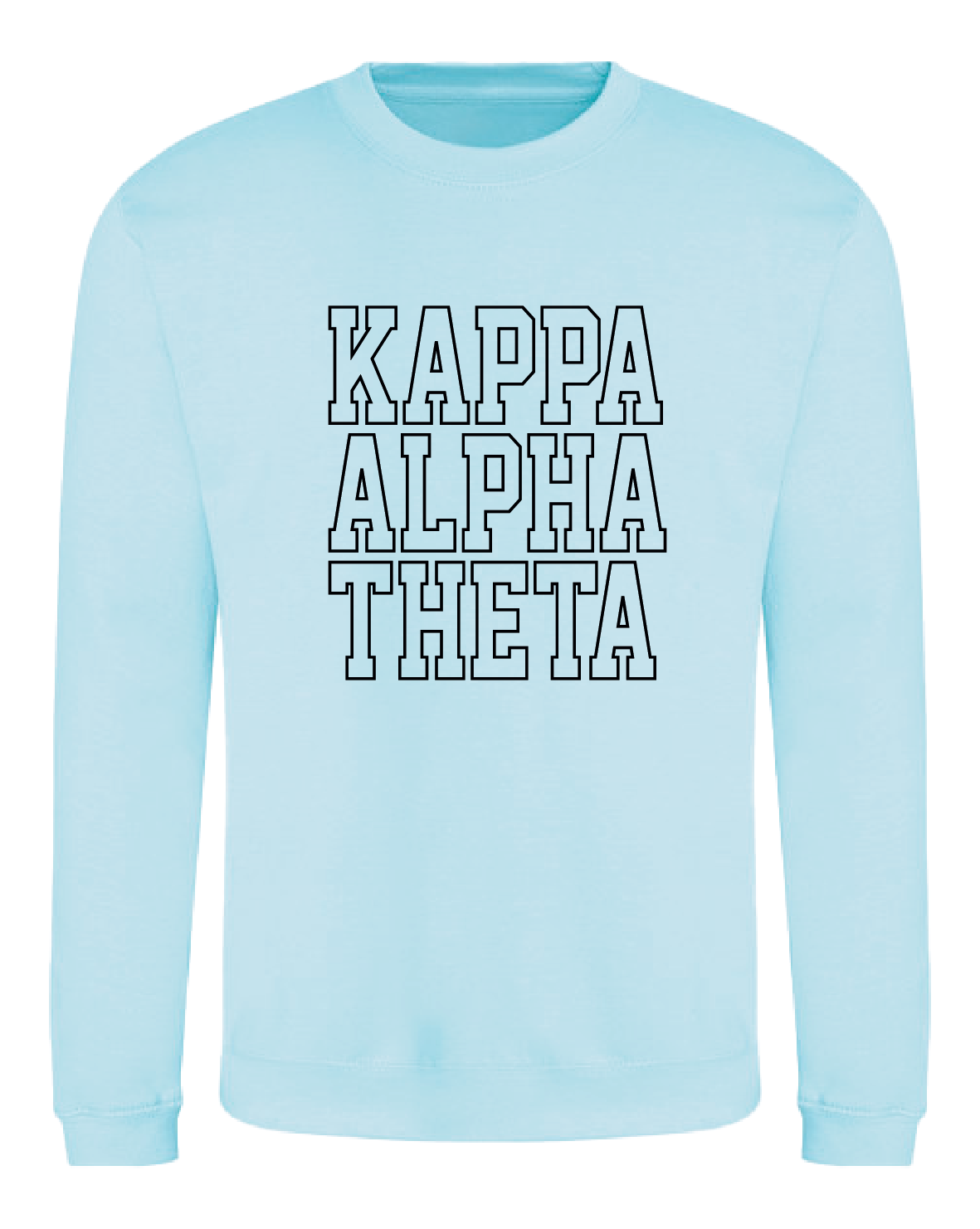 WS - Kappa Alpha Theta Block Crewneck (min qty 6) $32 / $70