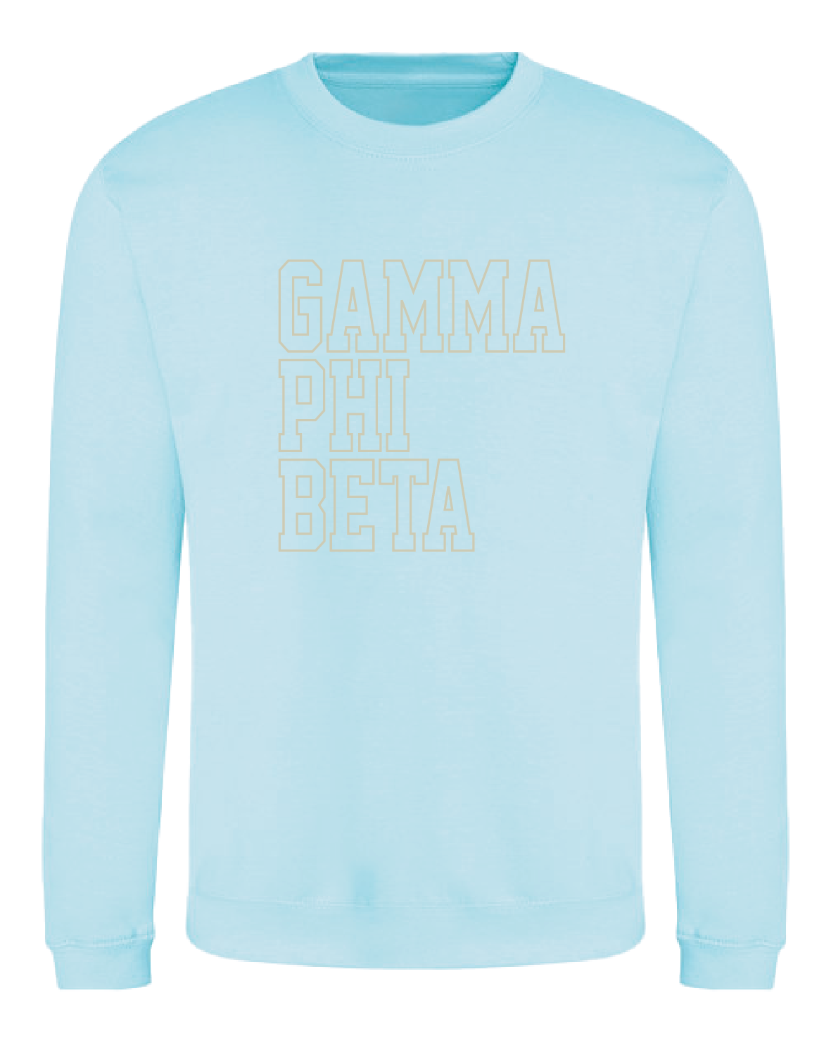 WS - Gamma Phi Beta Block Crewneck (min qty 6) $32 / $70
