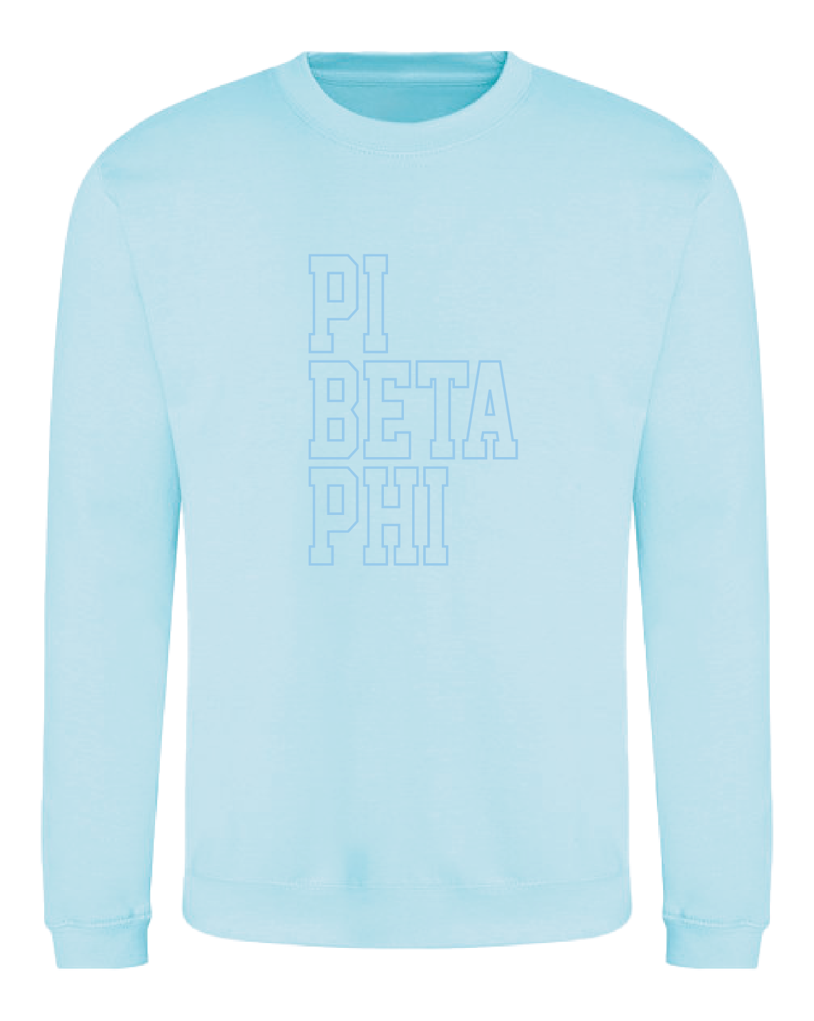 WS - Pi Beta Phi Block Crewneck (min qty 6) $32 / $70