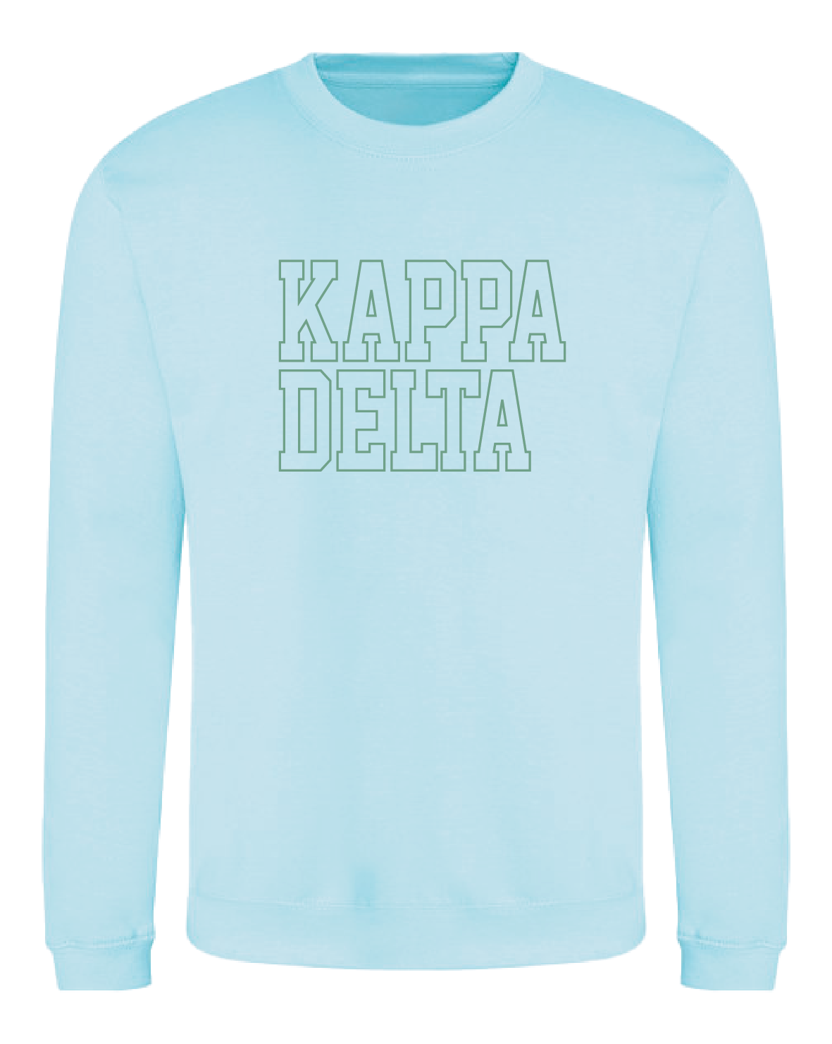 WS - Kappa Delta Block Crewneck (min qty 6) $32 / $70