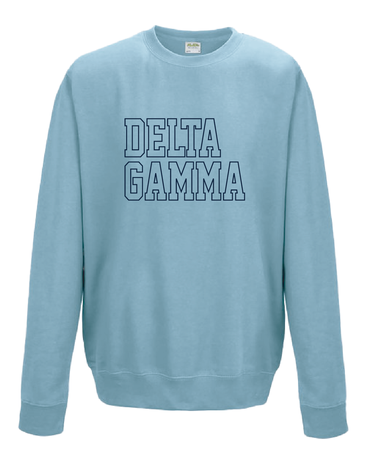 WS - Delta Gamma Block Crewneck (min qty 6) $32 / $70