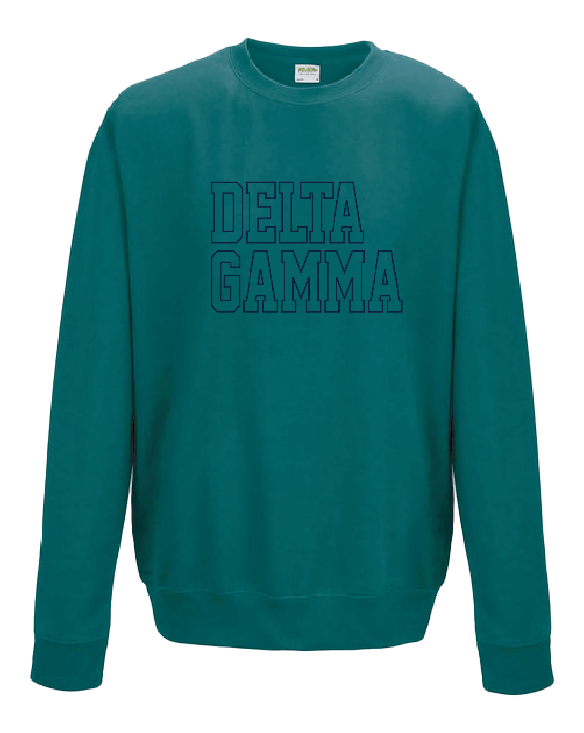 WS - Delta Gamma Block Crewneck (min qty 6) $32 / $70