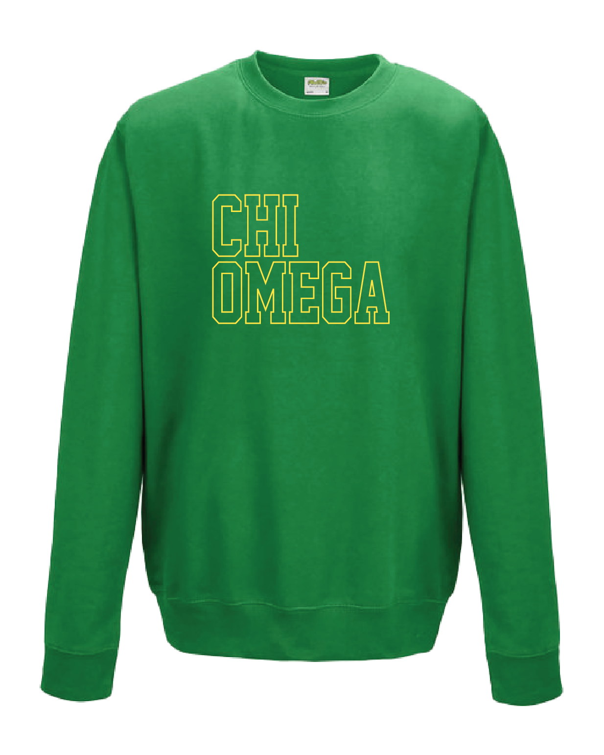 WS - Chi Omega Block Crewneck (min qty 6) $32 / $70