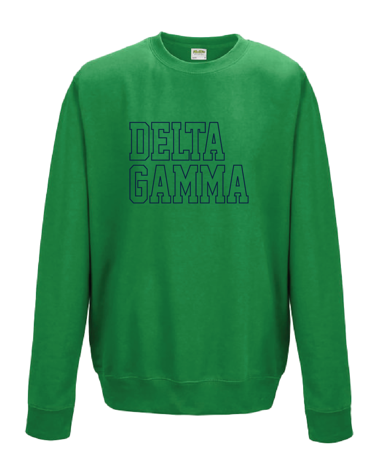 WS - Delta Gamma Block Crewneck (min qty 6) $32 / $70