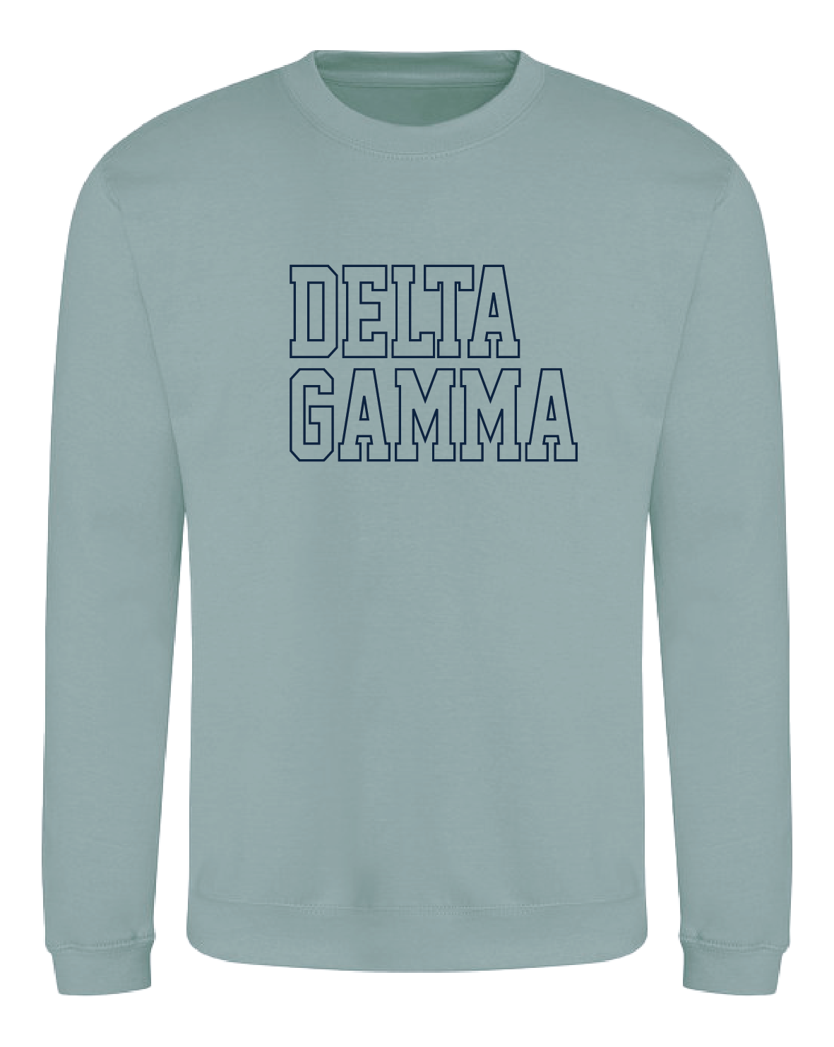 WS - Delta Gamma Block Crewneck (min qty 6) $32 / $70