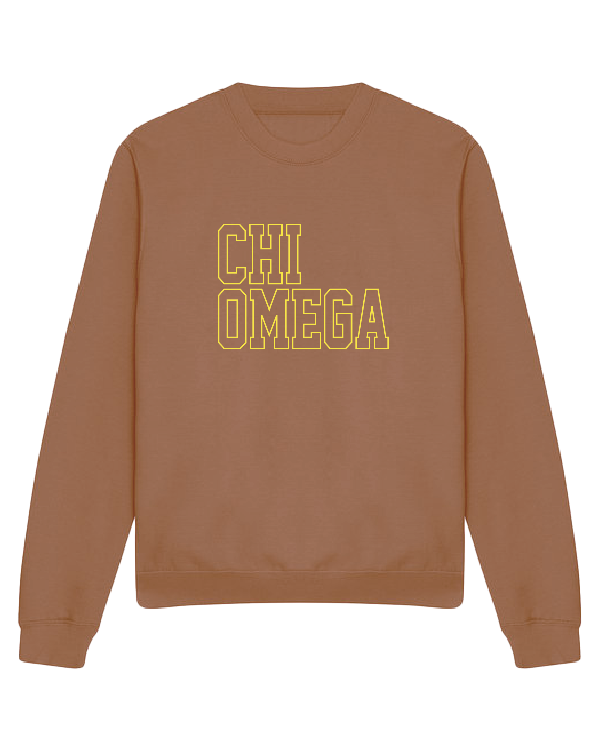 WS - Chi Omega Block Crewneck (min qty 6) $32 / $70