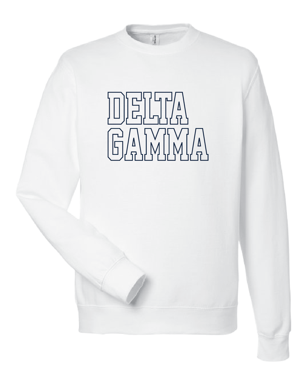 WS - Delta Gamma Block Crewneck (min qty 6) $32 / $70