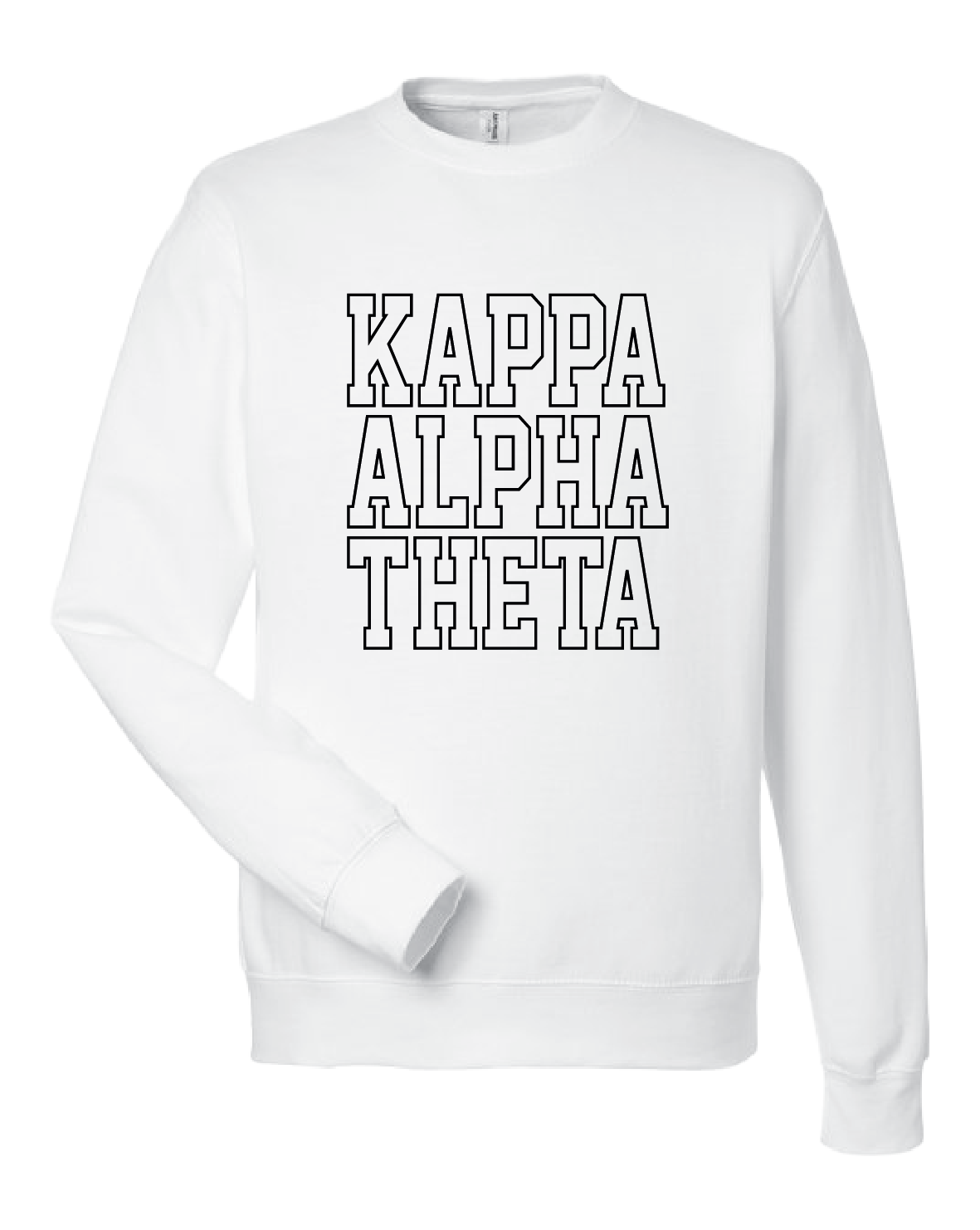 WS - Kappa Alpha Theta Block Crewneck (min qty 6) $32 / $70