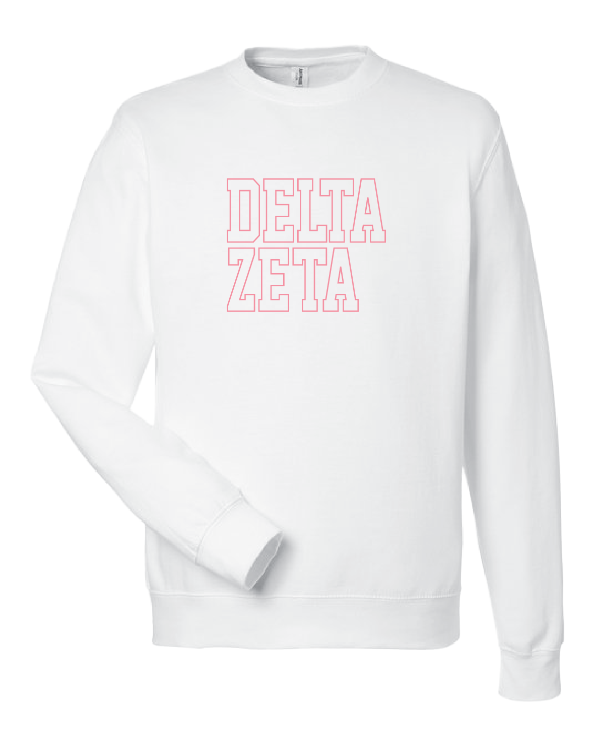 WS - Delta Zeta Block Crewneck (min qty 6) $32 / $70