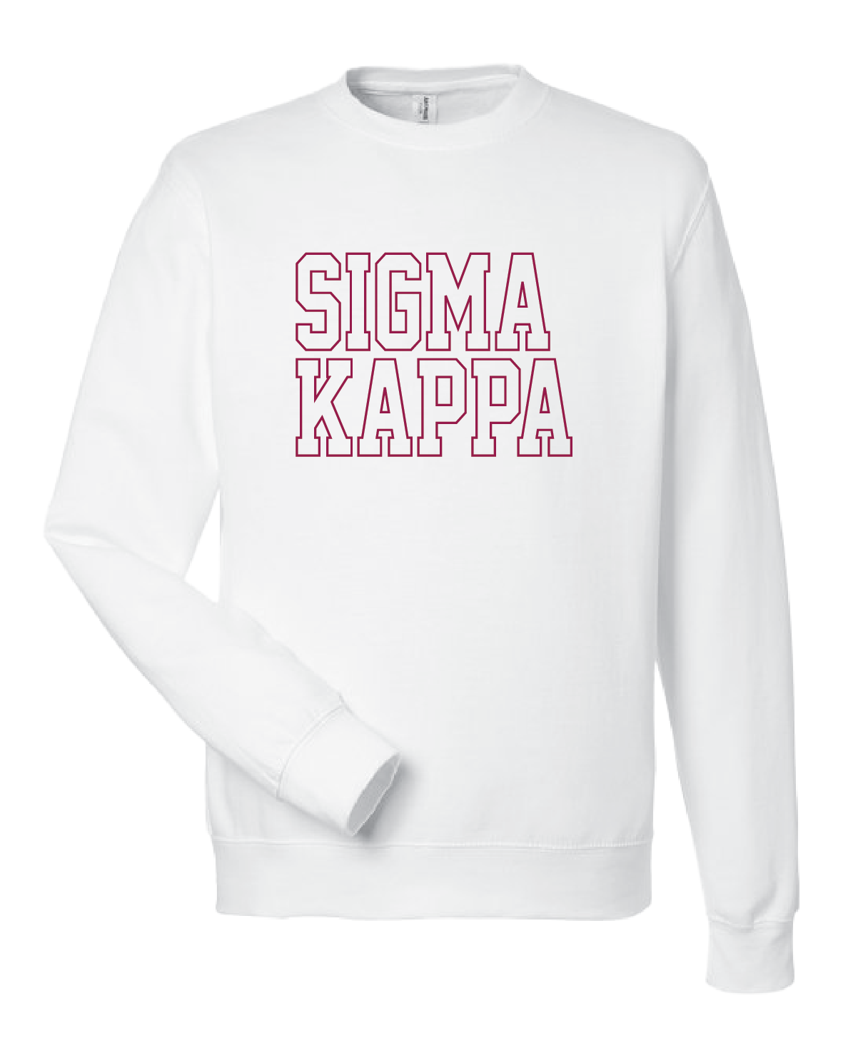 WS - Sigma Kappa Block Crewneck (min qty 6) $32 / $70