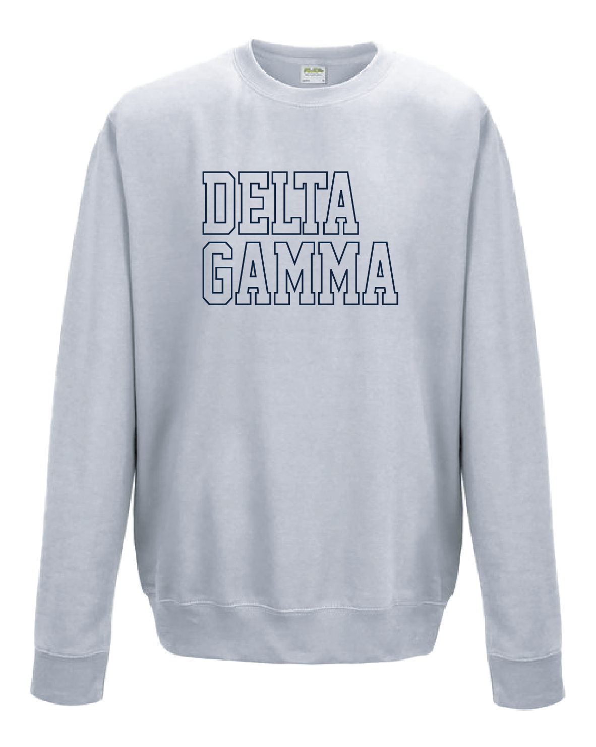 WS - Delta Gamma Block Crewneck (min qty 6) $32 / $70