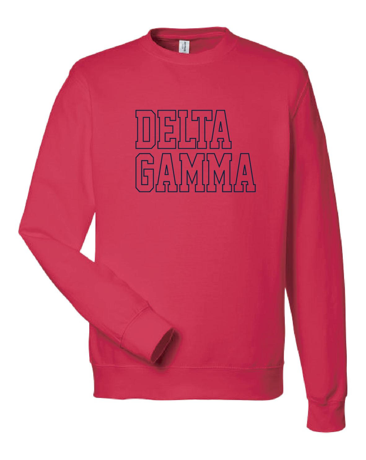 WS - Delta Gamma Block Crewneck (min qty 6) $32 / $70