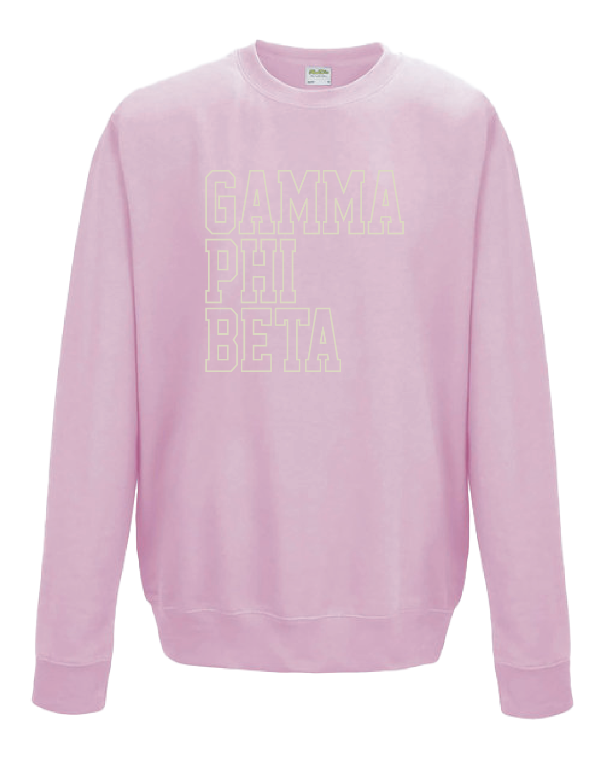WS - Gamma Phi Beta Block Crewneck (min qty 6) $32 / $70