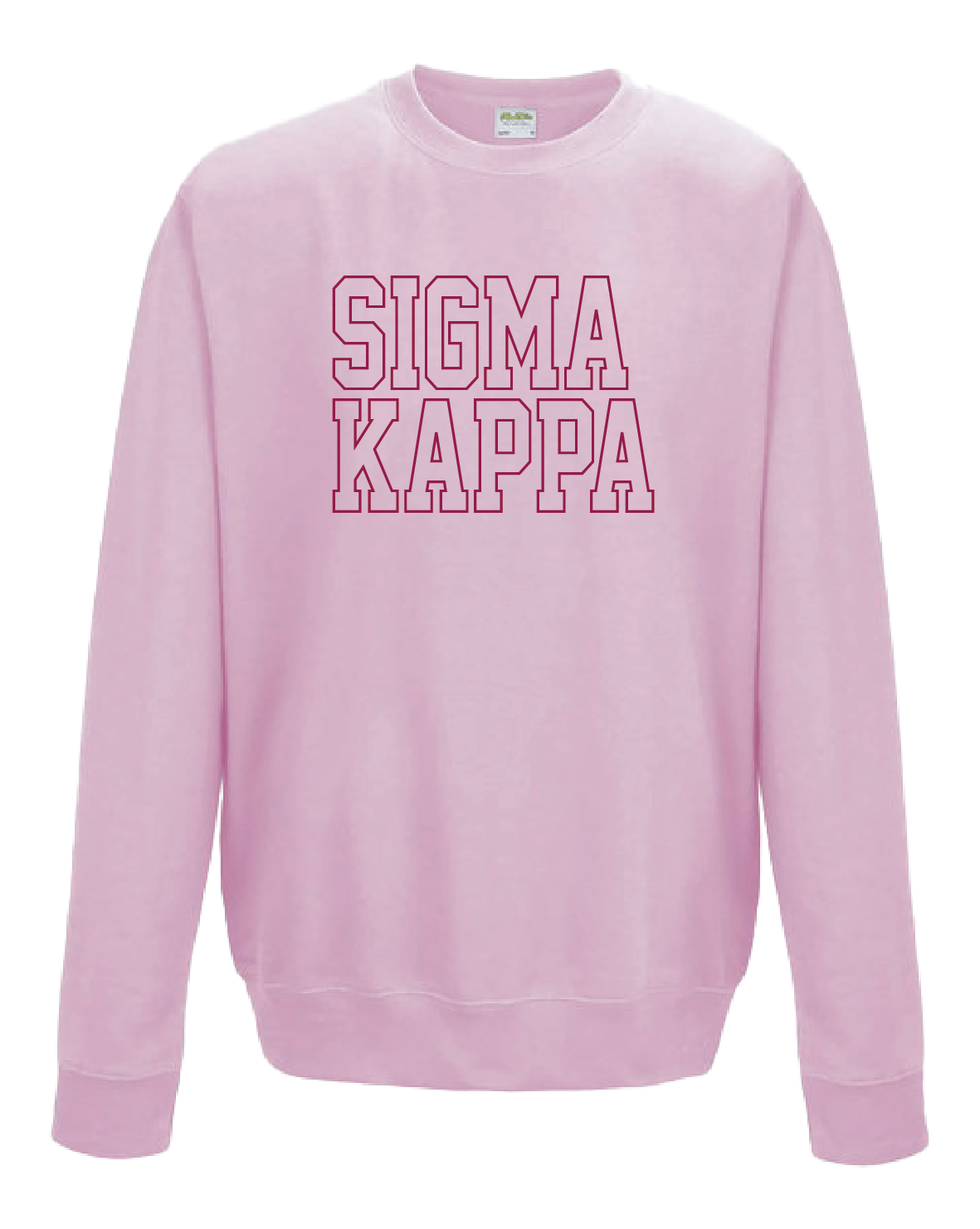 WS - Sigma Kappa Block Crewneck (min qty 6) $32 / $70
